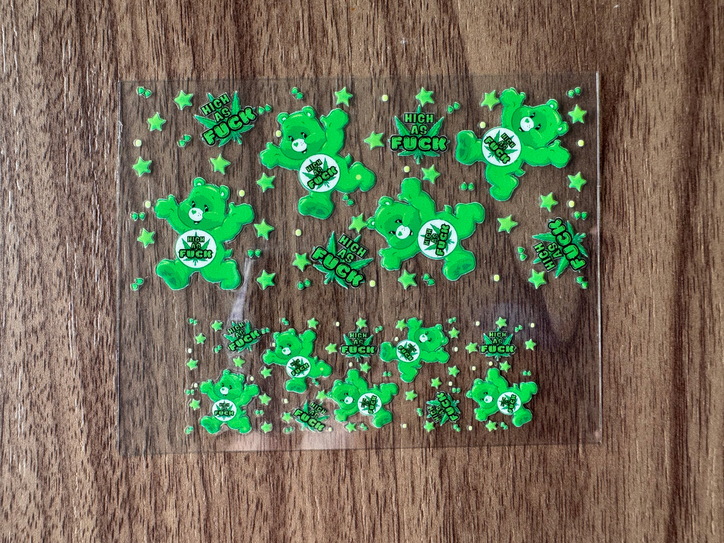 Green Swear Bear Mini Wrap