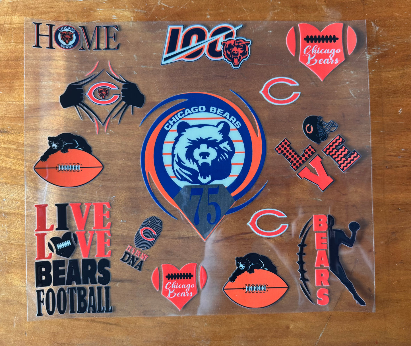Illinois Football Things Cup Wrap