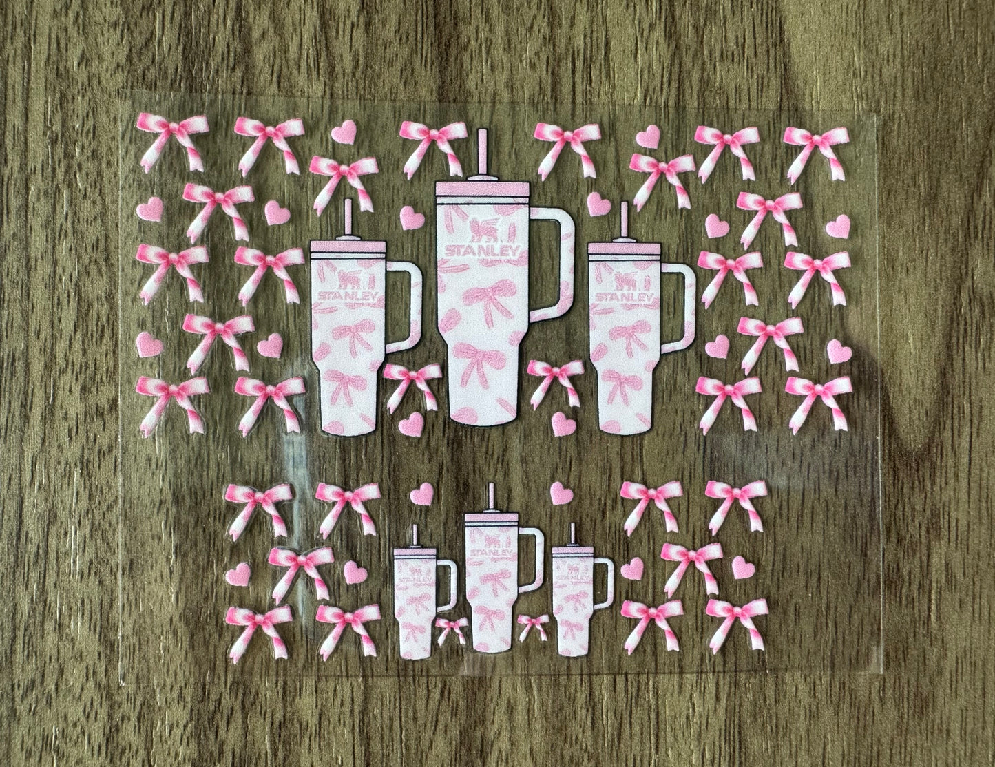 Pink Bow Tumblers Mini Wrap