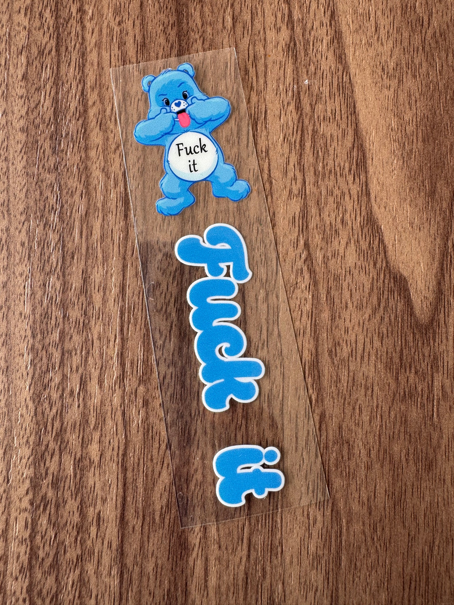 Light Blue Swear Bear Pen Wrap