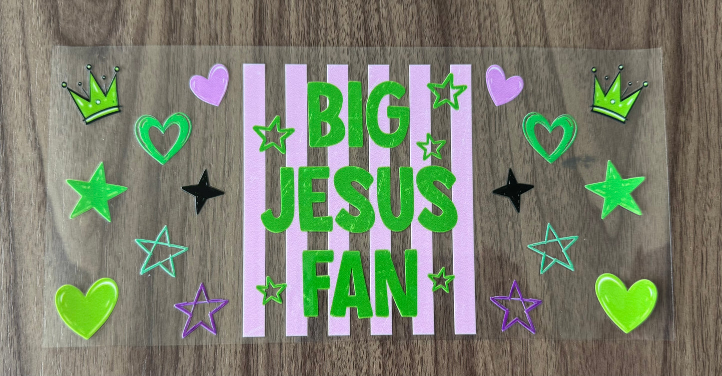 Big Jesus Fan Cup Wrap