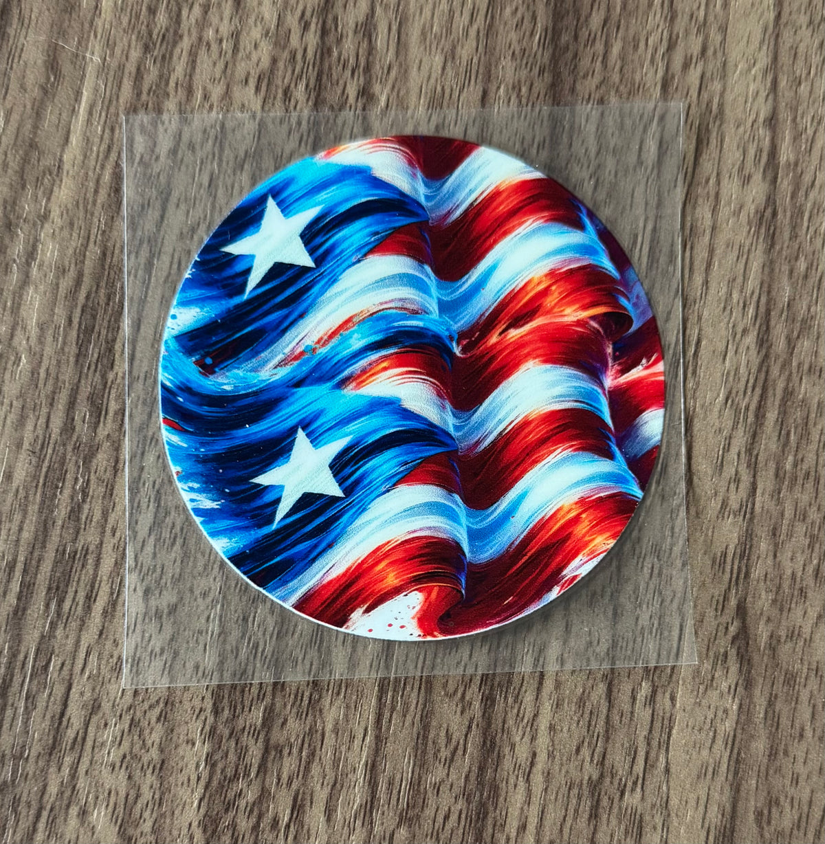 PR Flag Circle Decal