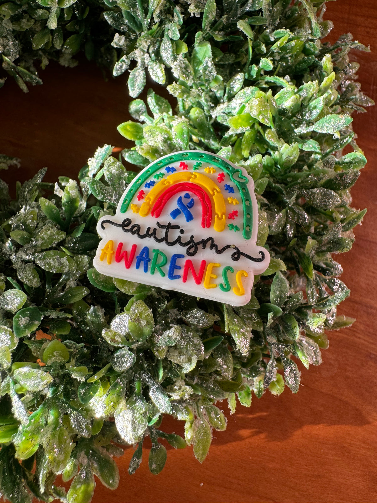 Autism Awareness Rainbow Focal
