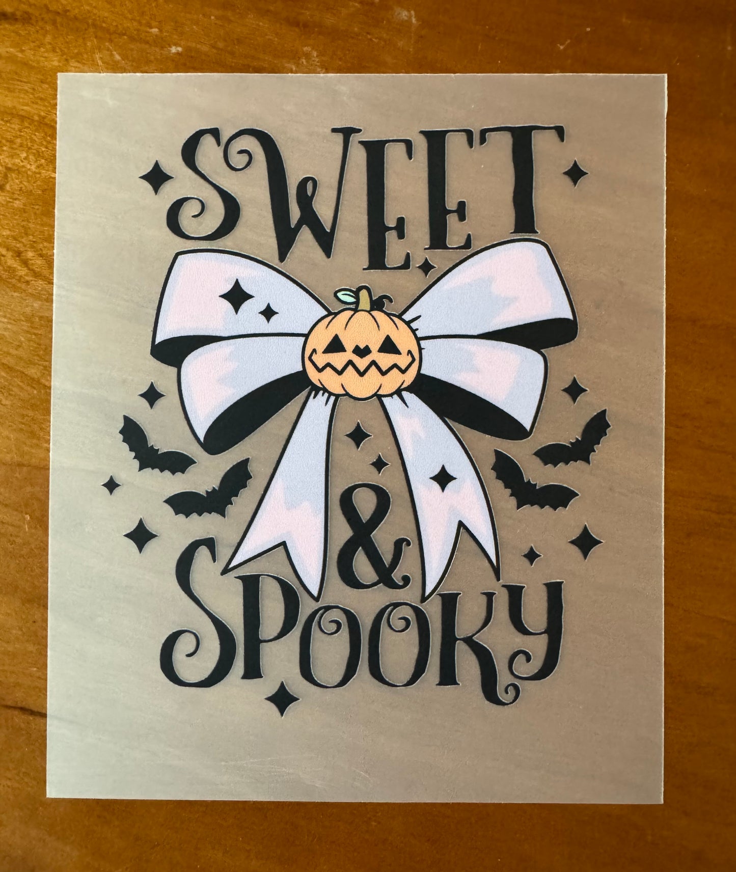 Sweet & Spooky Bow Transfer