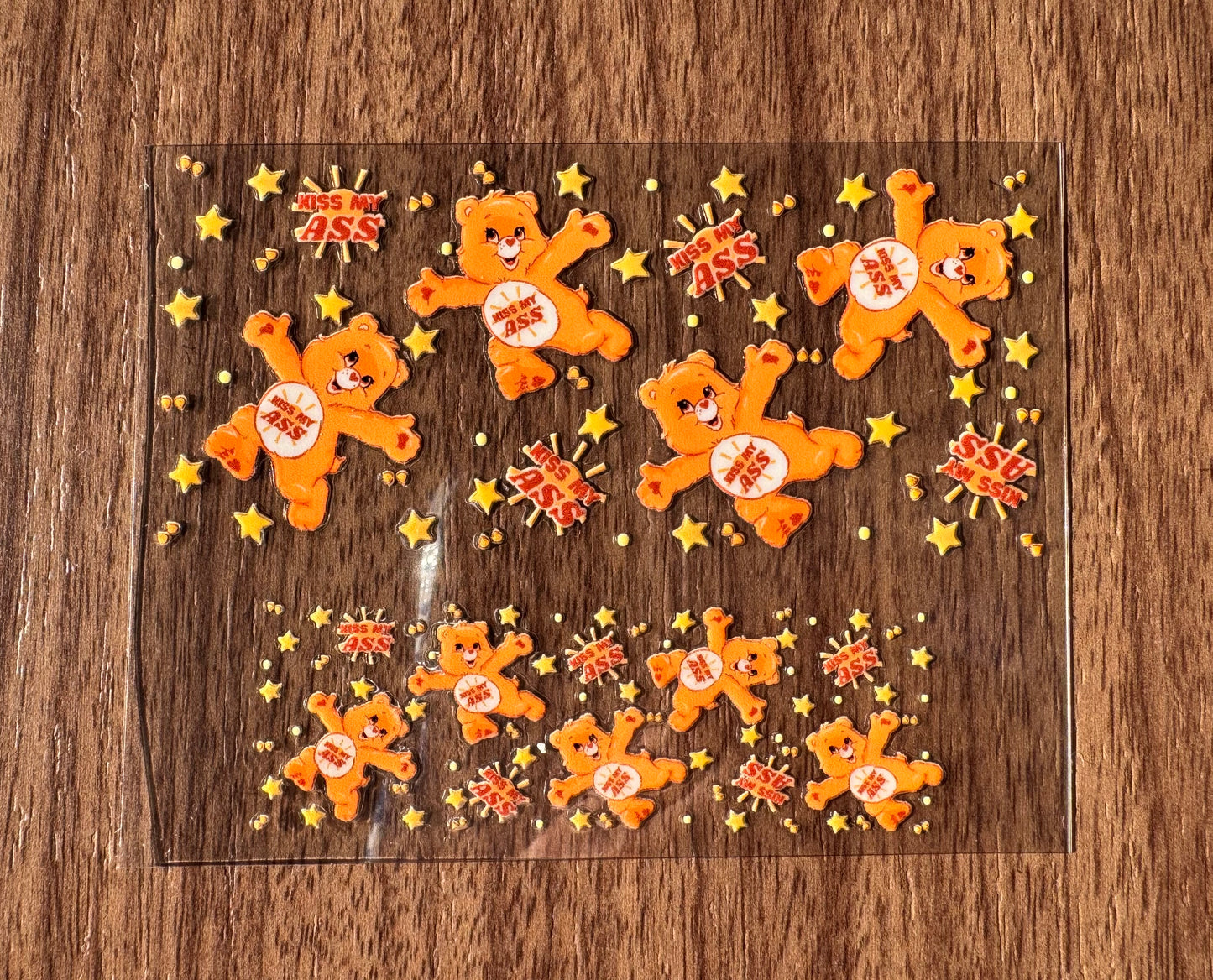 Orange Swear Bears Mini Wrap