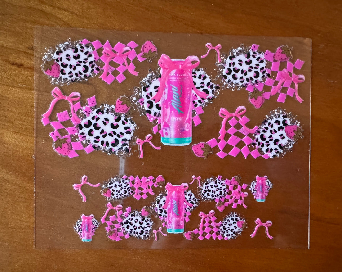 Pink Energy Drink Mini Wrap