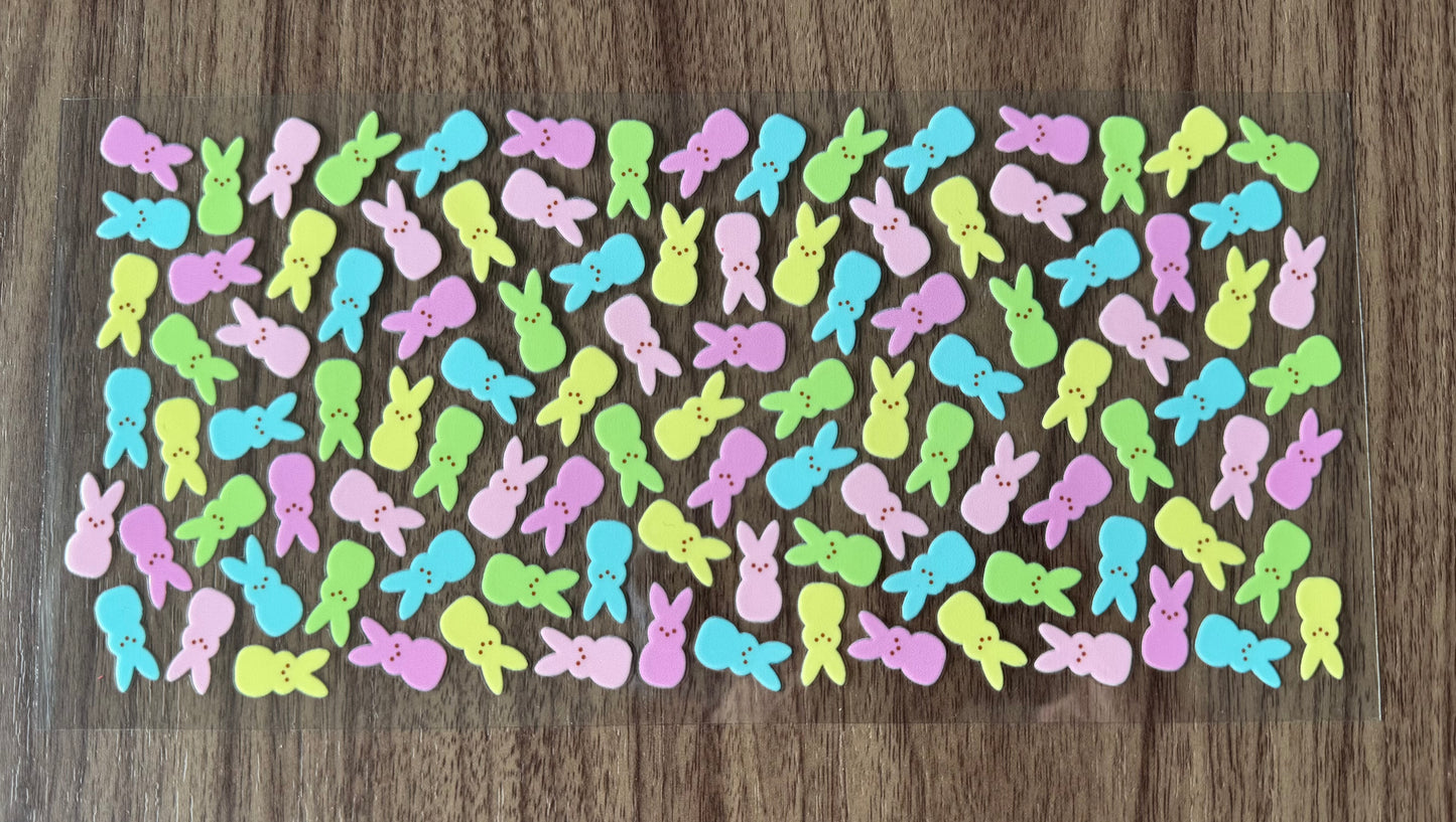 Colorful Bunny Marshmallows Cup Wrap