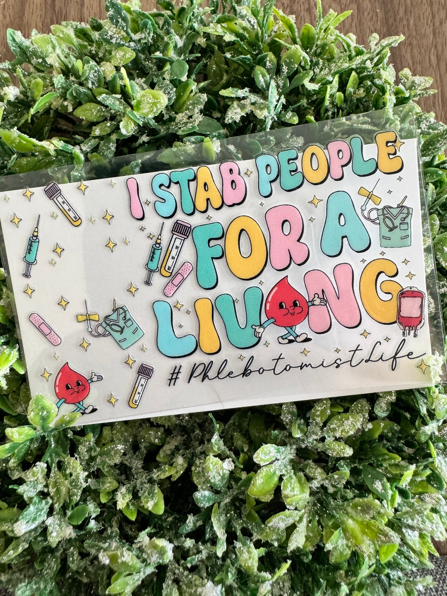 Stab People Living Card Wrap