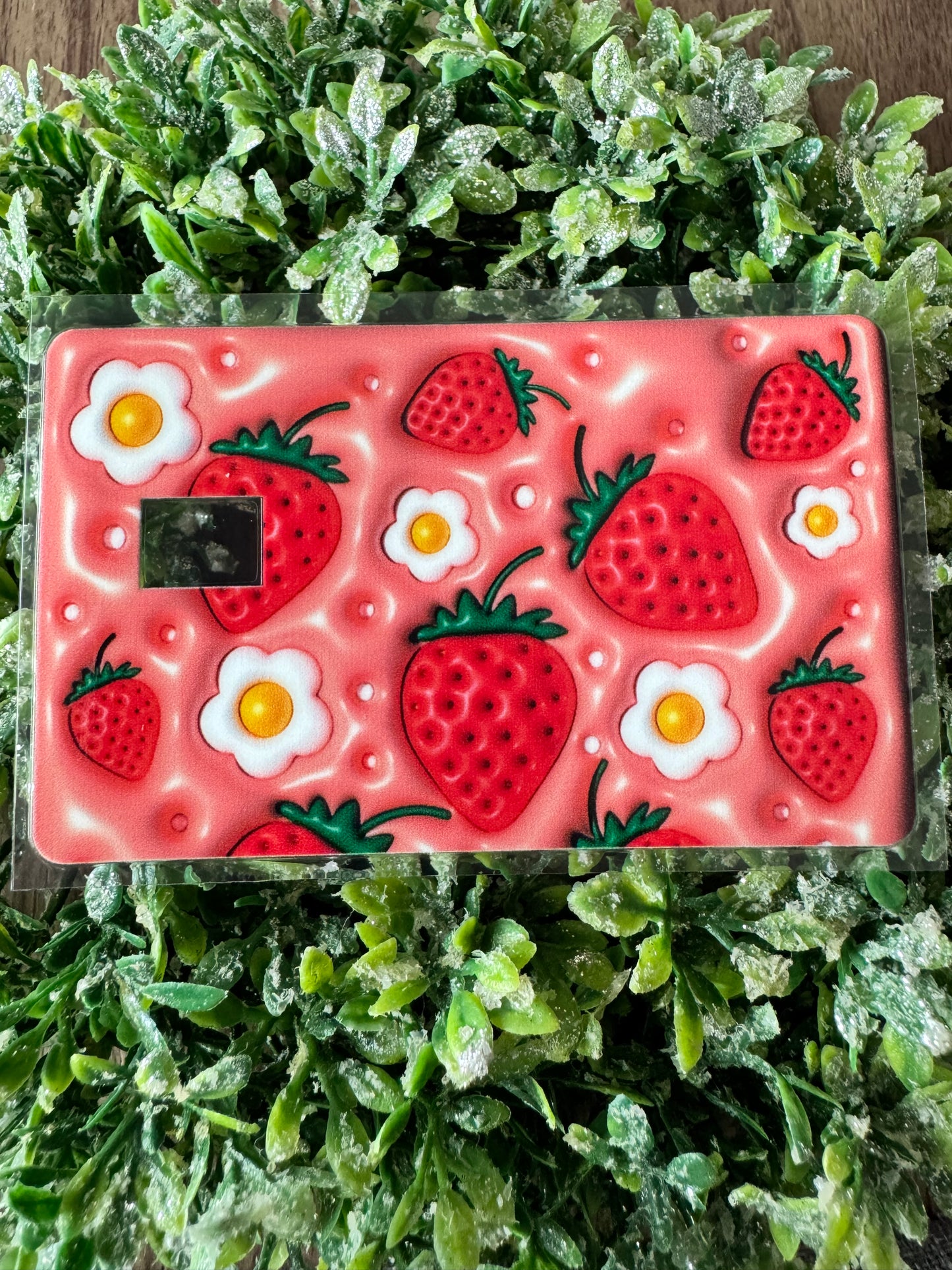 Puffy Strawberries Card Wrap