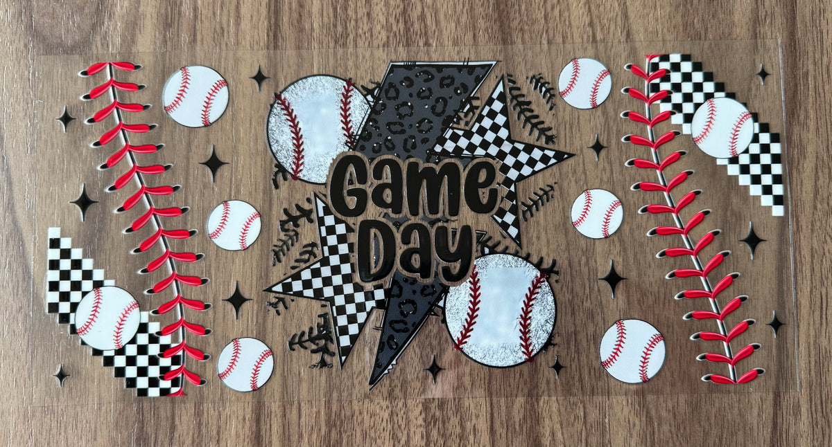 Baseball Game Day Cup Wrap