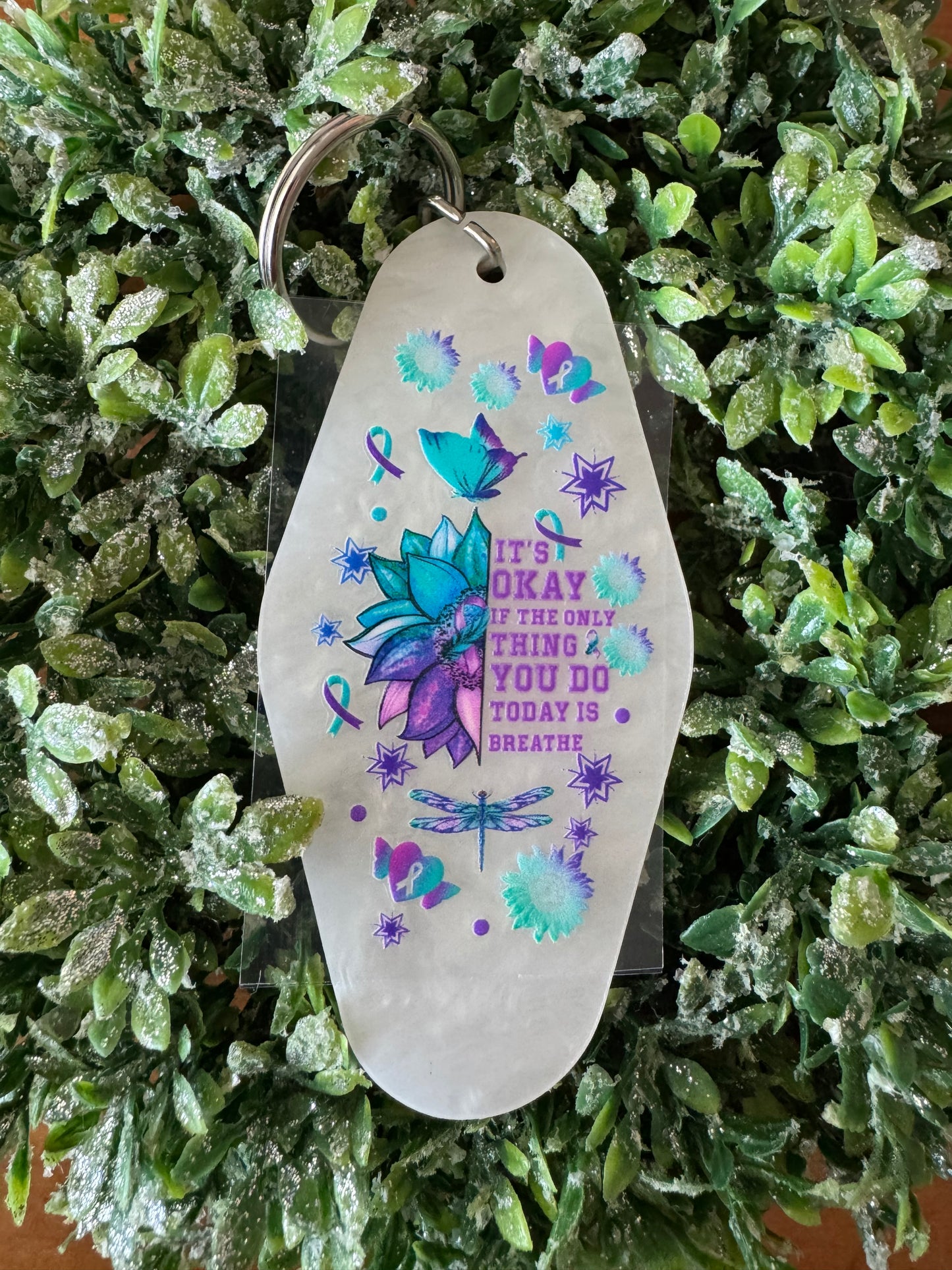 Flower Suicide Awareness Keychain Decal