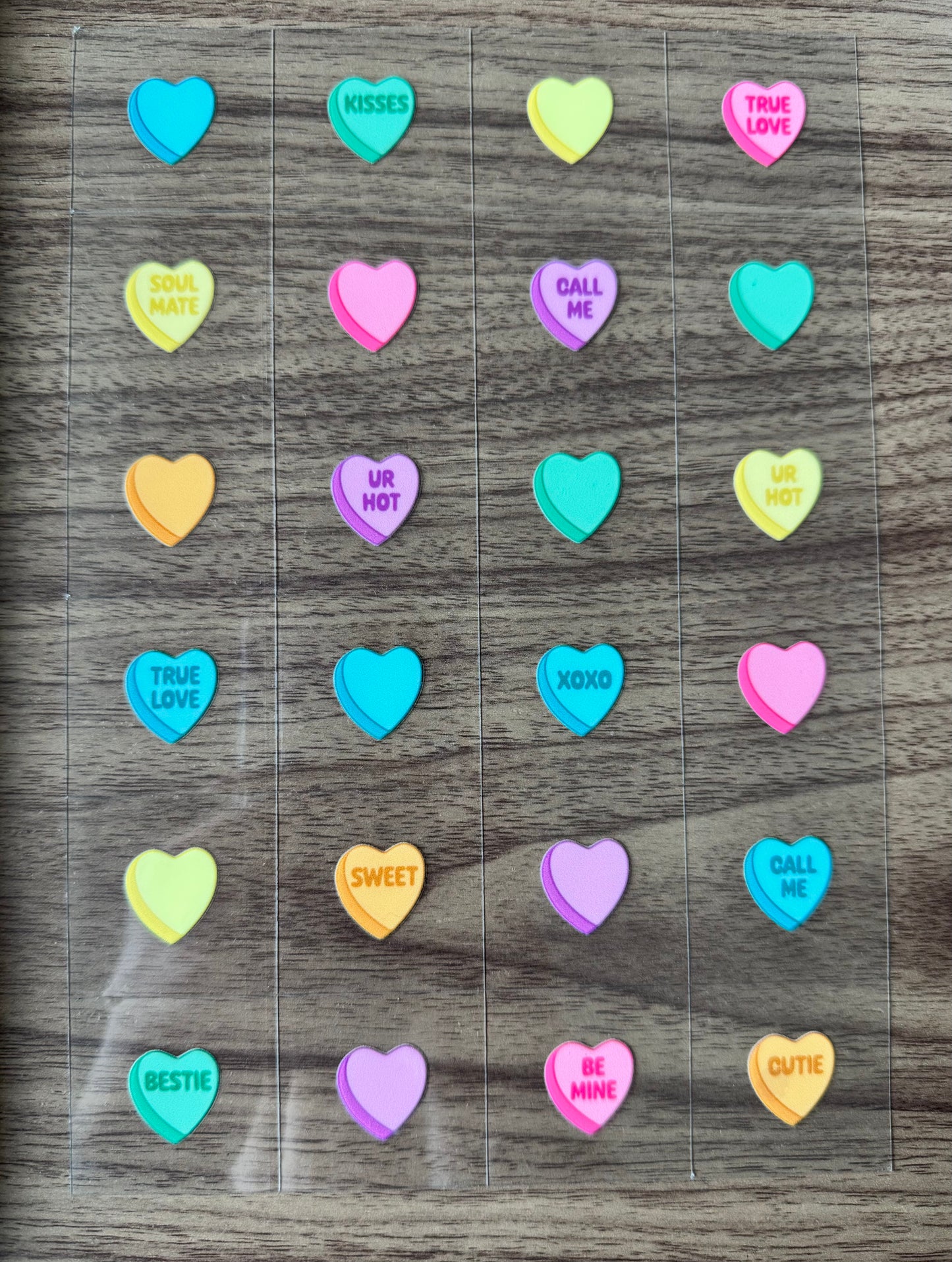 Conversation Hearts Sheet