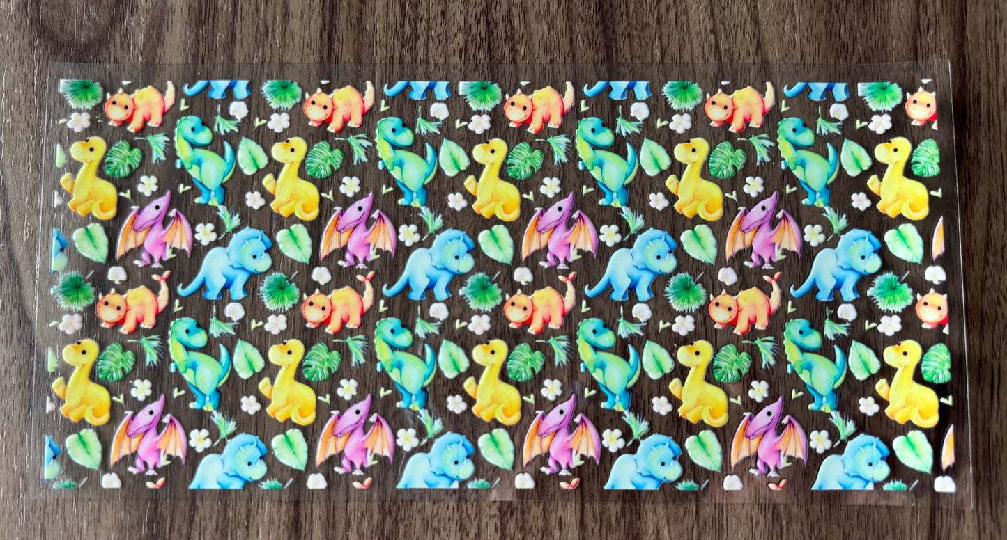 Colorful Dinosaurs Cup Wrap
