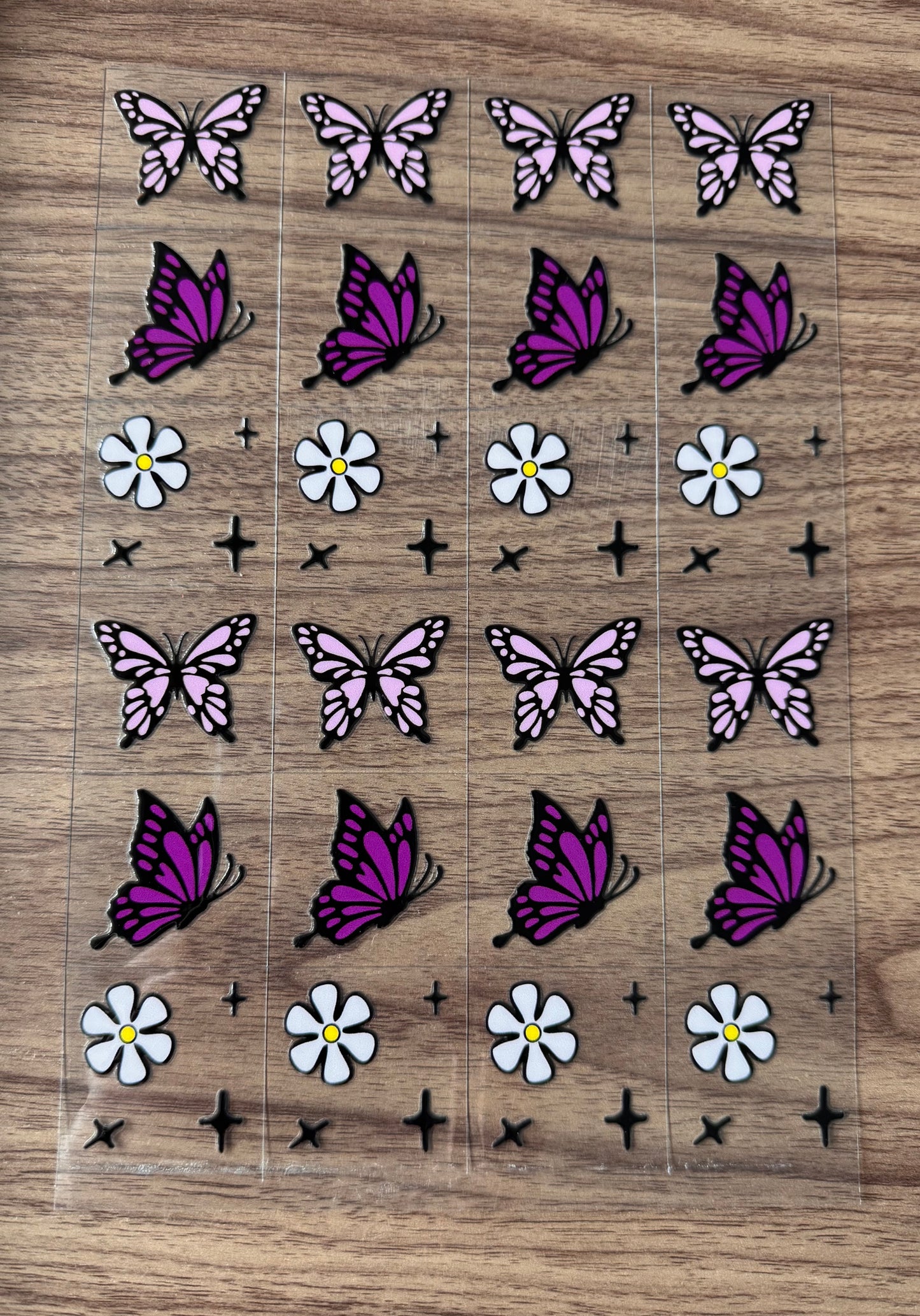 Purple Butterflies Sheet