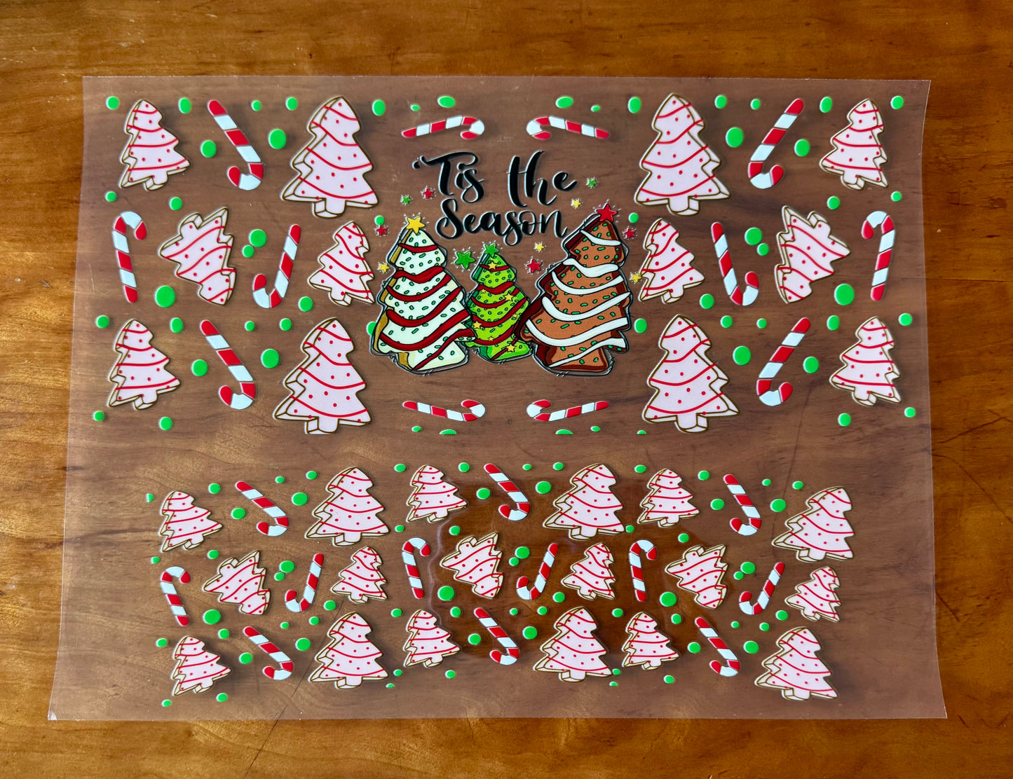 Christmas Tree Cakes Cup Wrap