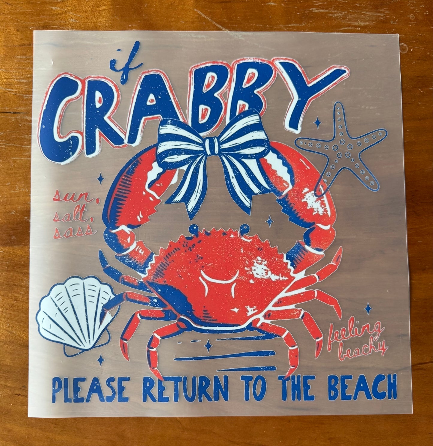 Crabby Return To Beach Transfer