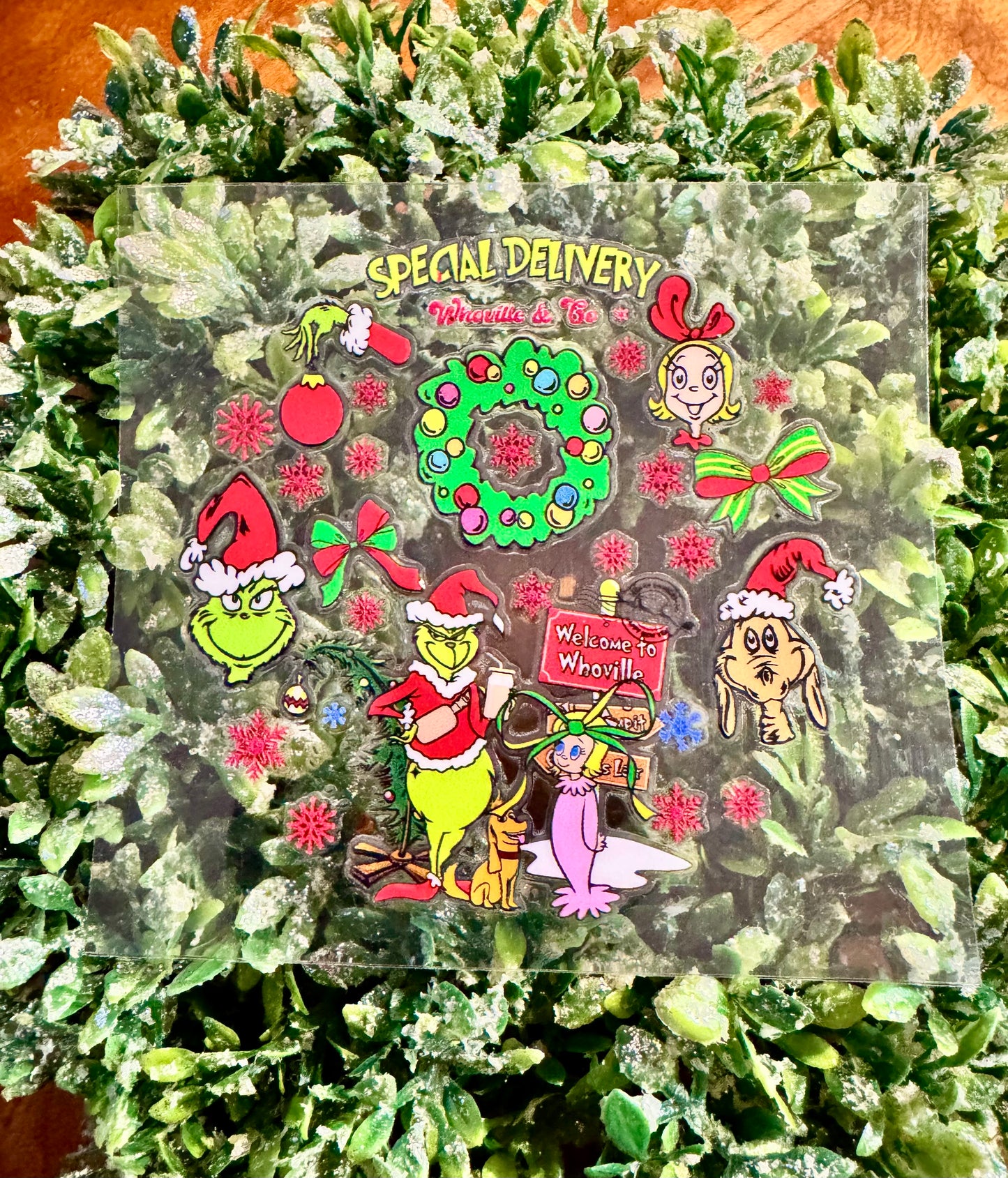 Special Delivery Green Guy Circle Decal