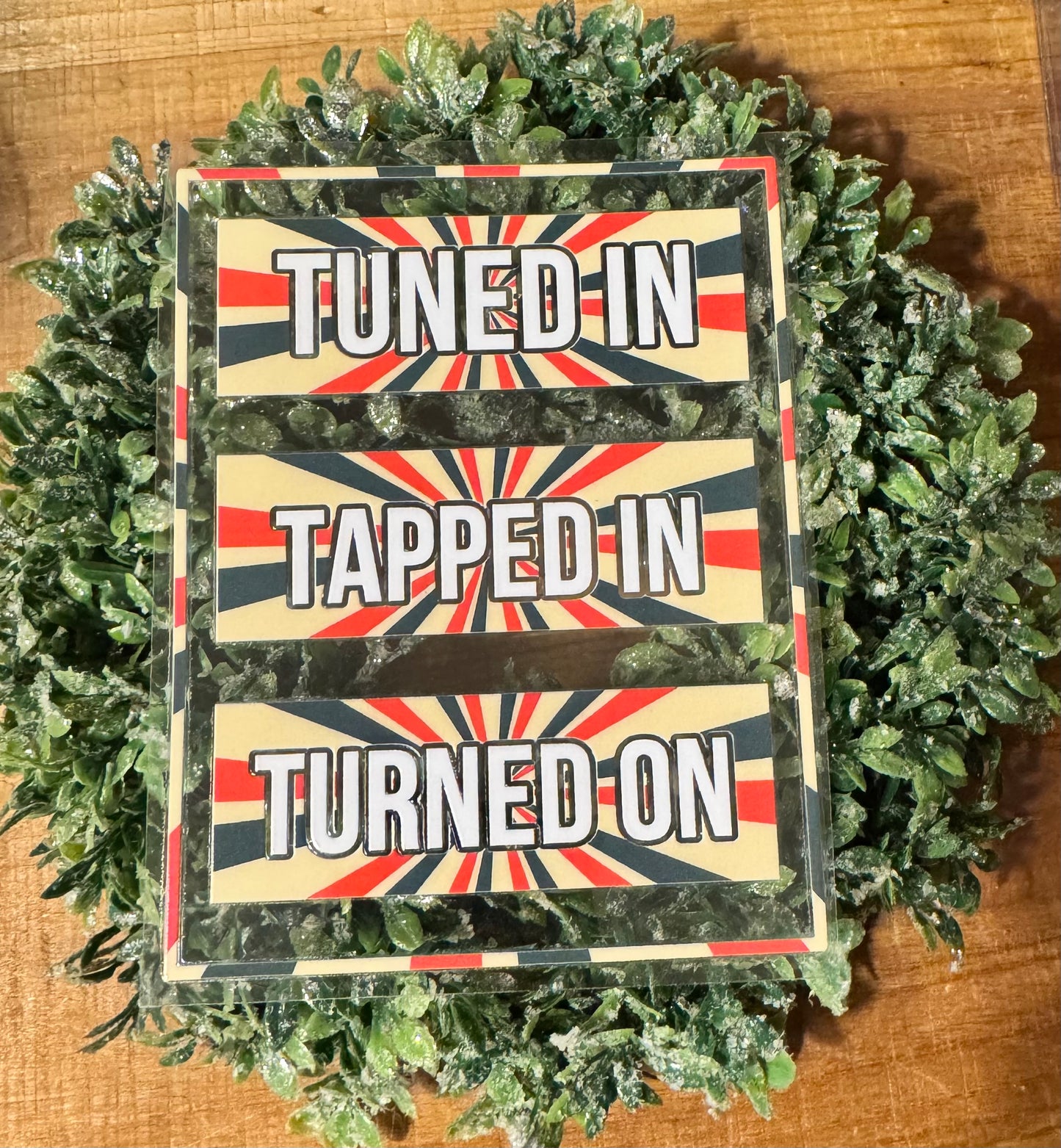 Groovy Tuned In Decal