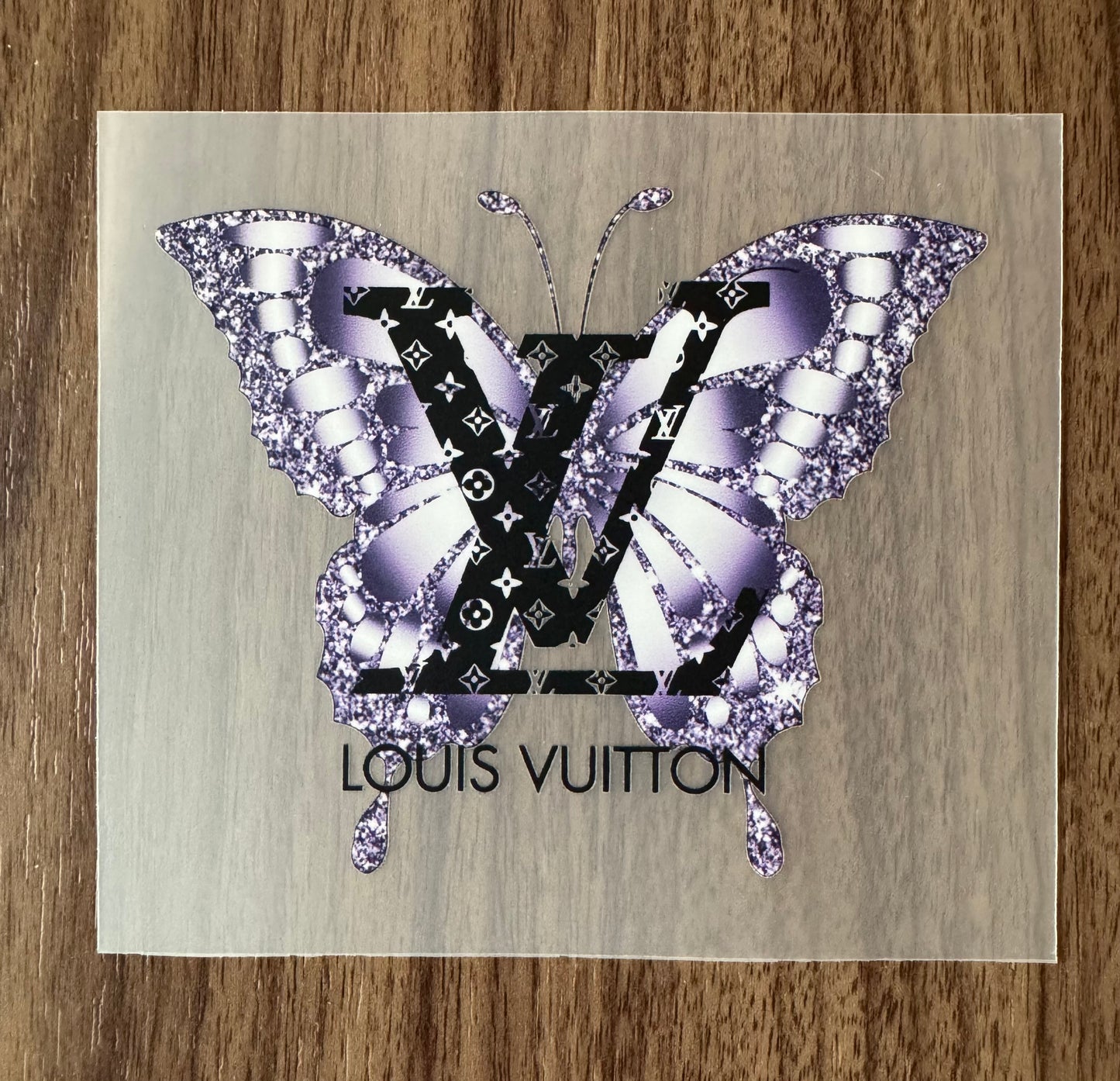 Purple Loo Boujee Butterfly Transfer