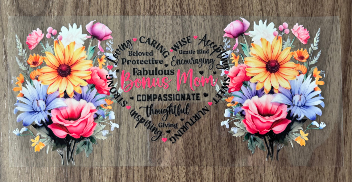 Bonus Mom Heart Cup Wrap