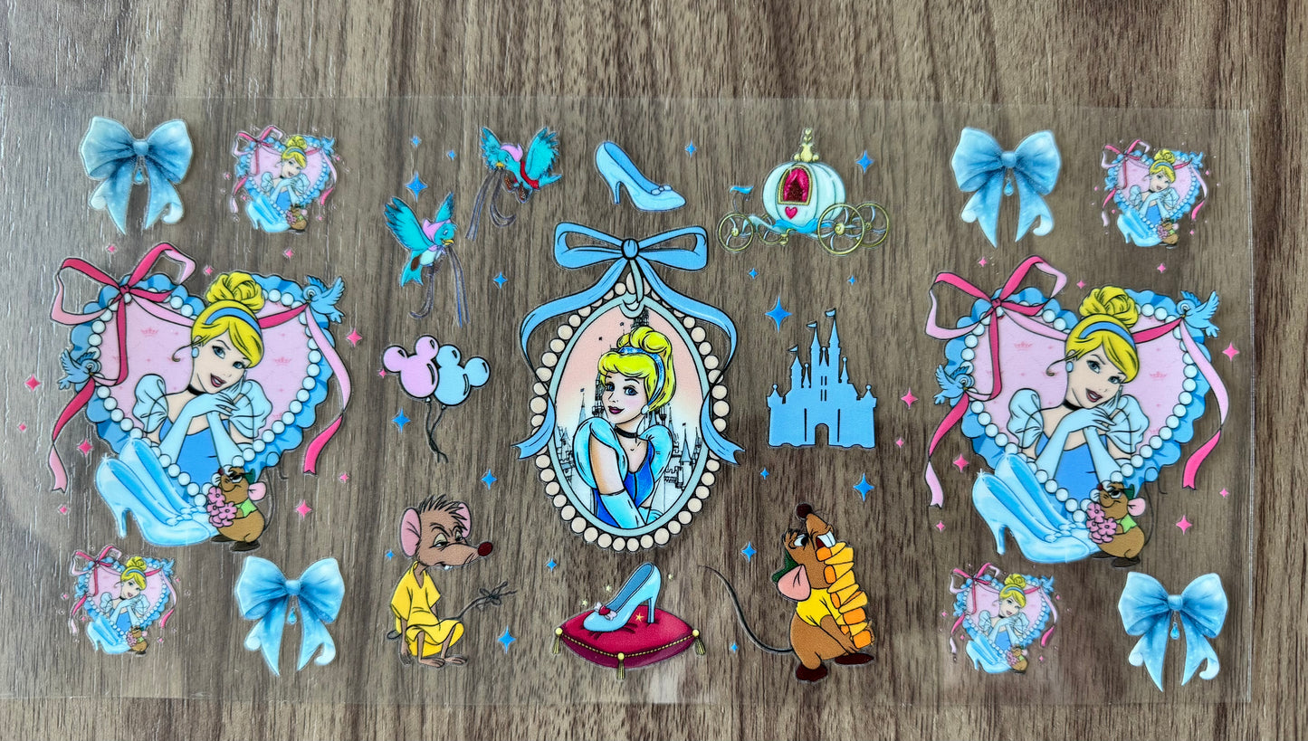 Fancy Glass Slipper Princess Cup Wrap