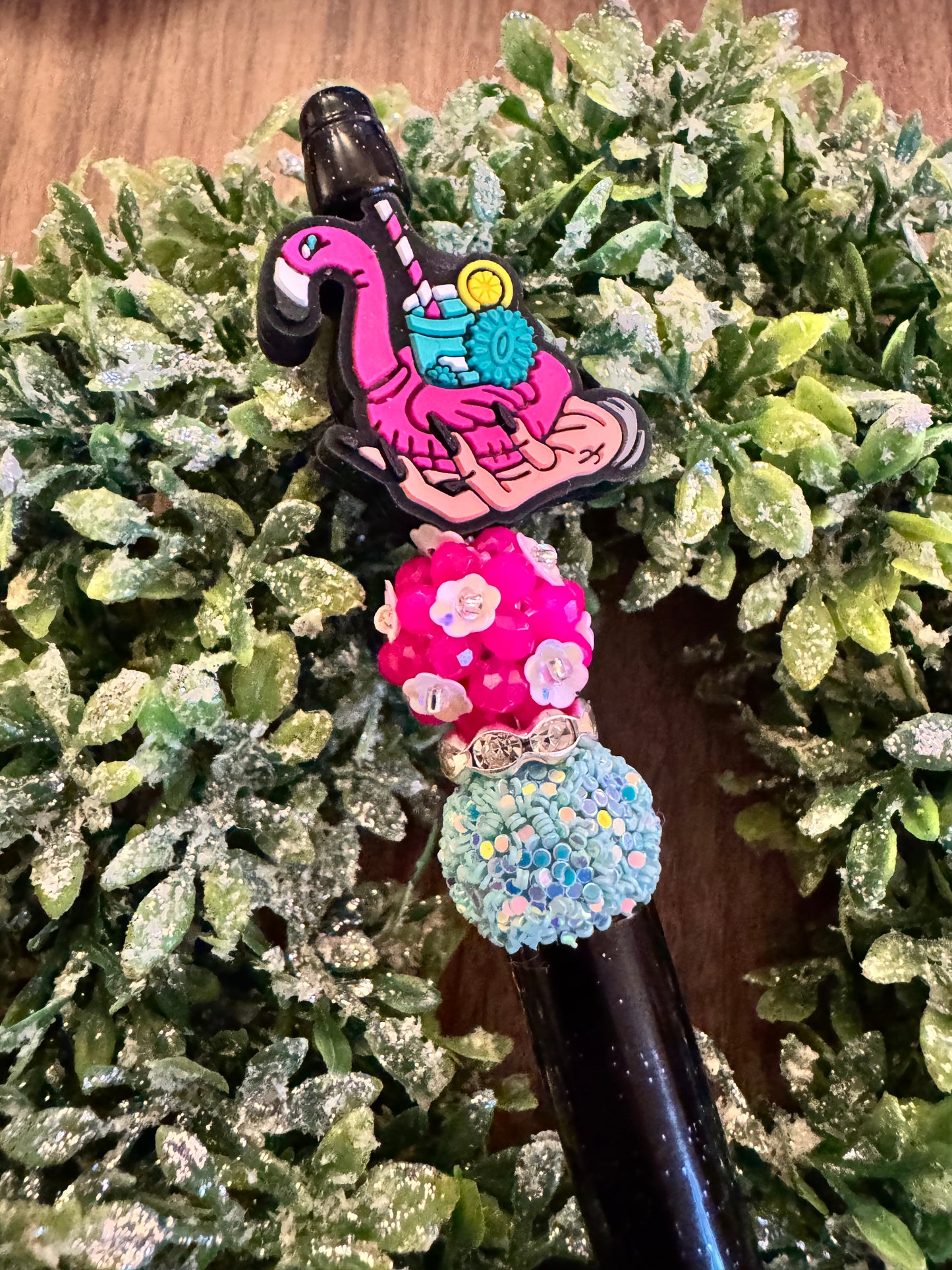 Summery Flamingo Drink Pen