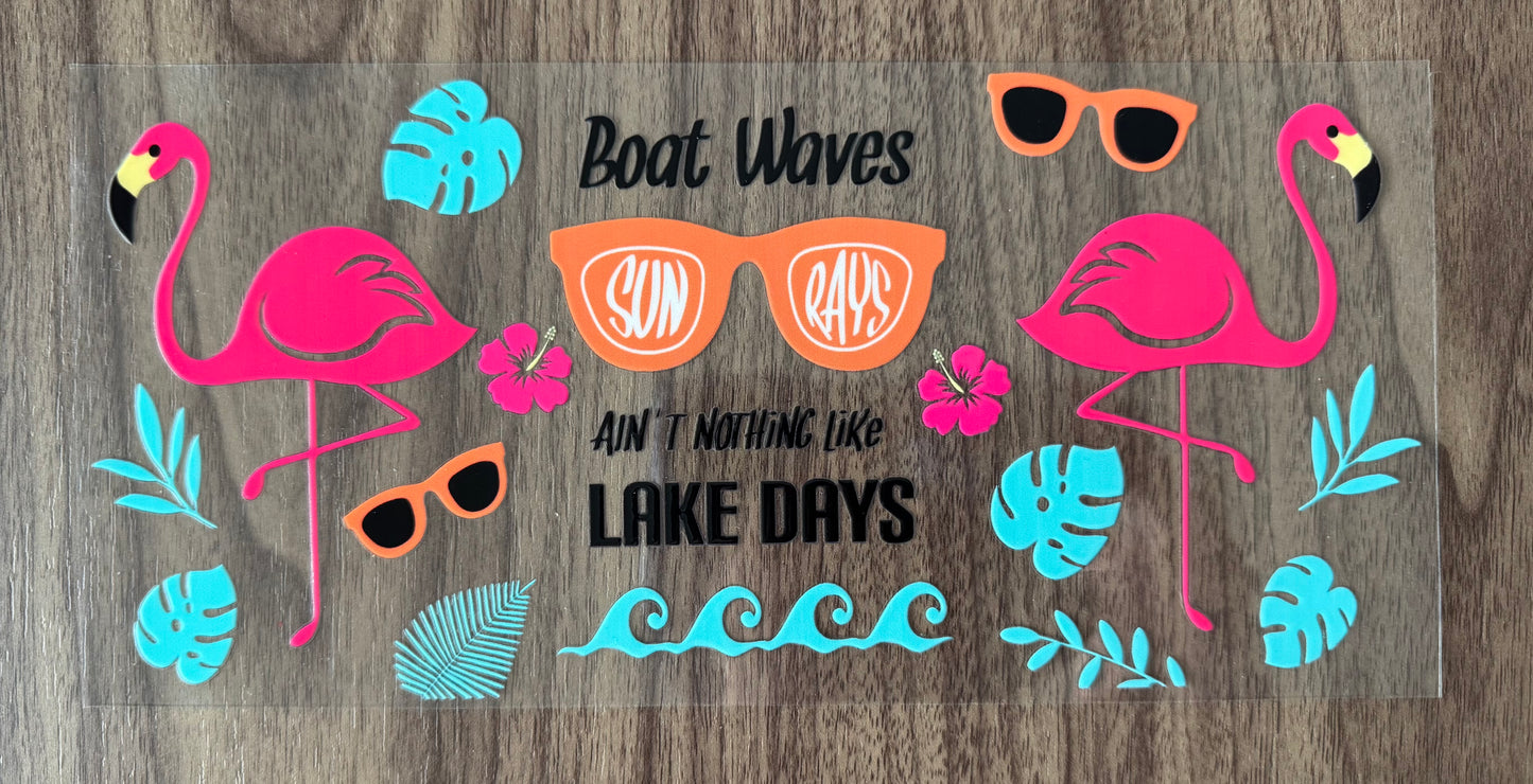 Boat Waves, Sun Rays, Lake Days Cup Wrap
