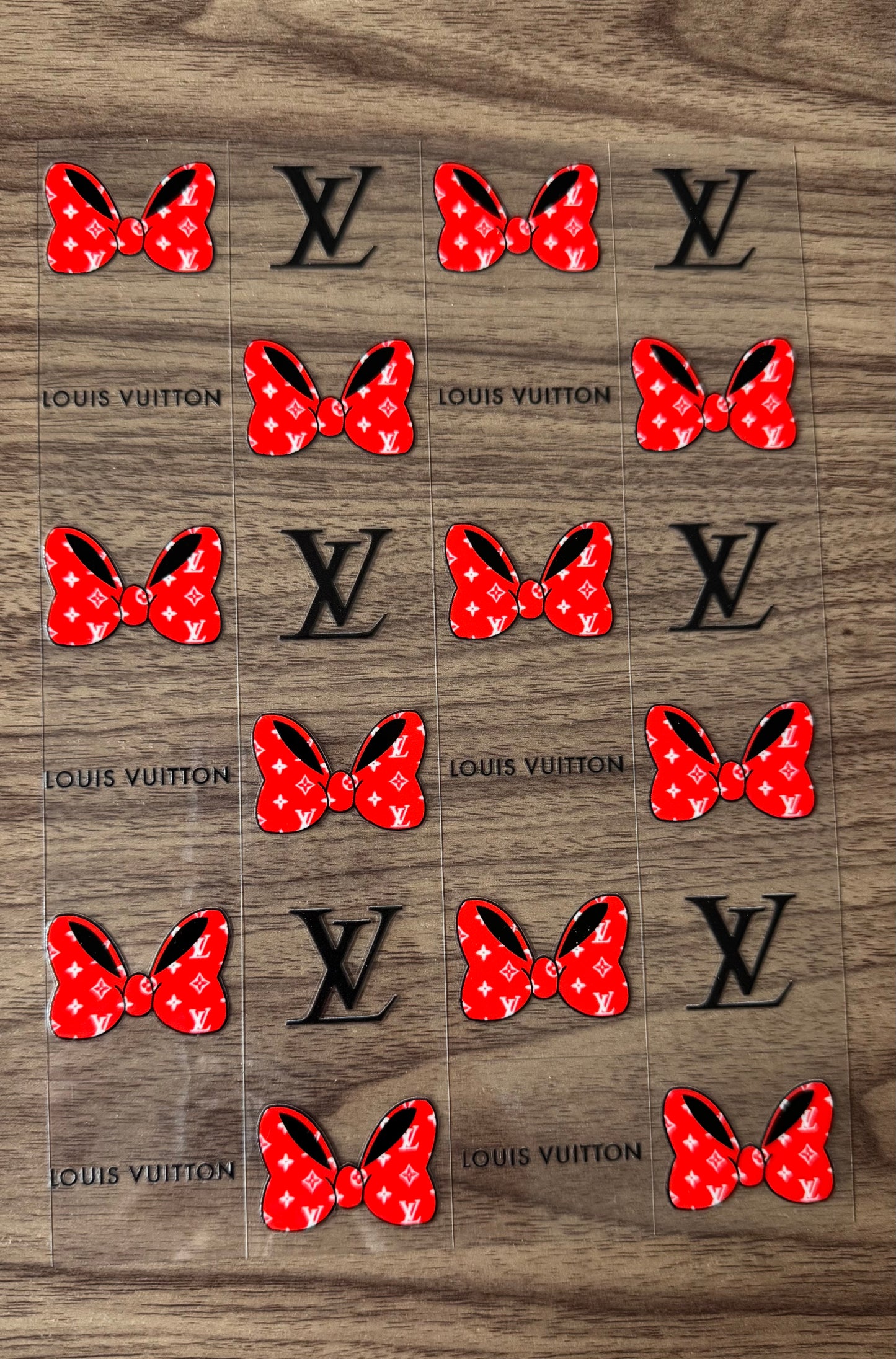 Red Loo Boujee Bows Sheet