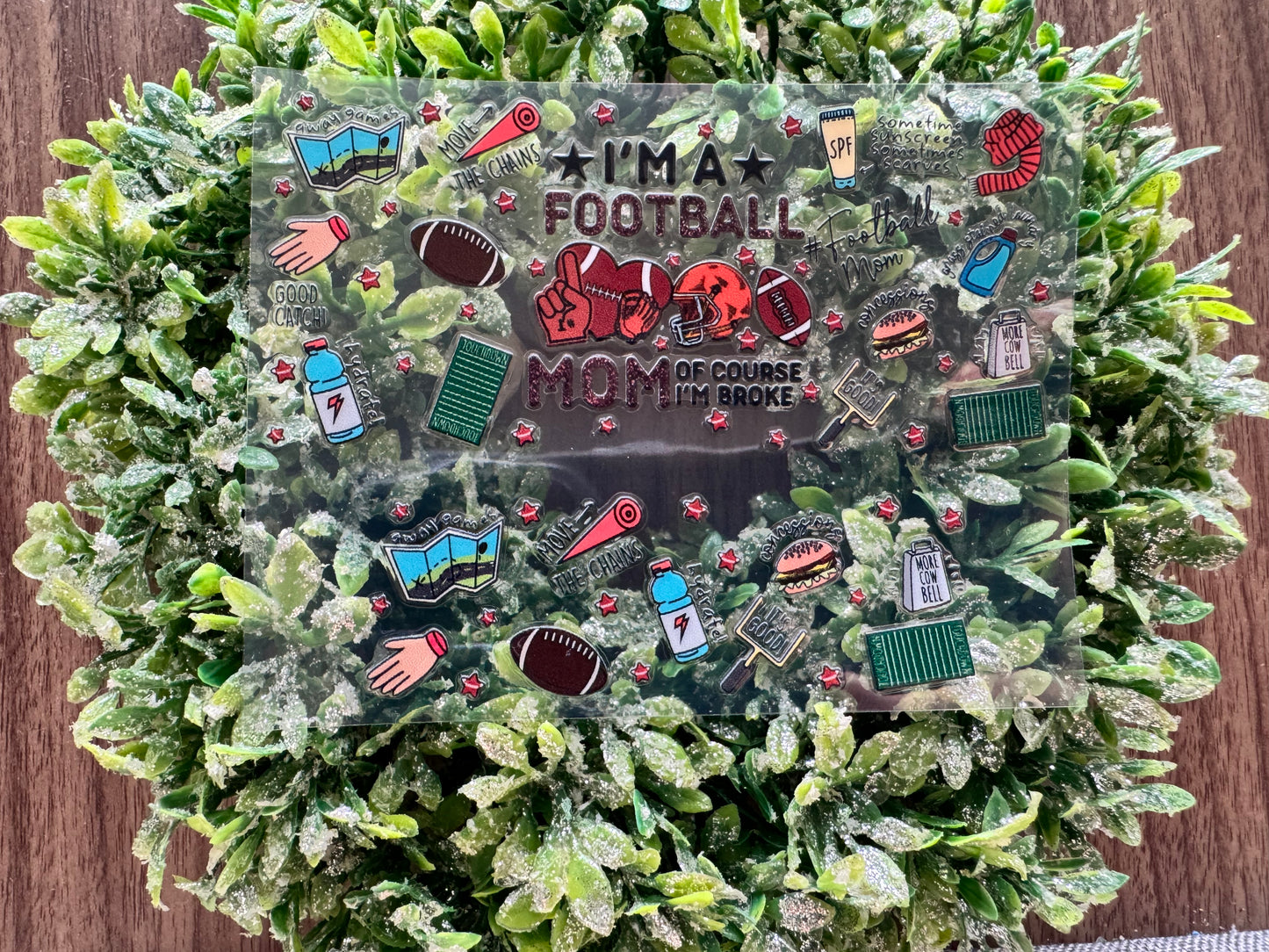 Funny Football Mom Mini Wrap