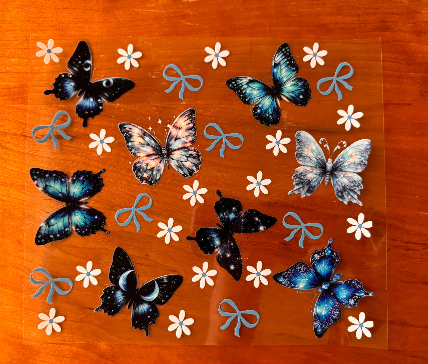 Blue Butterflies Cup Wrap