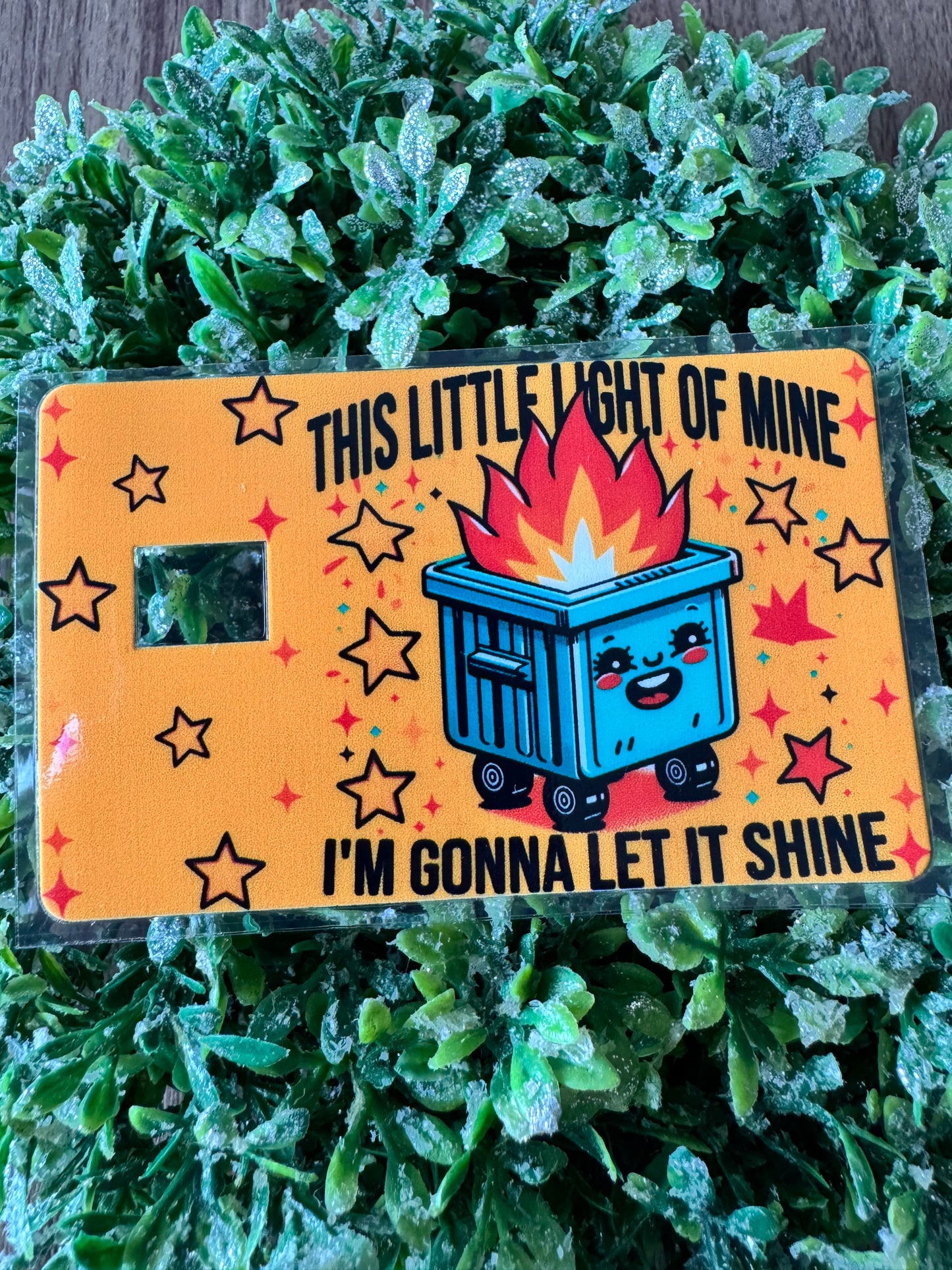 Dumpster Fire Card Wrap