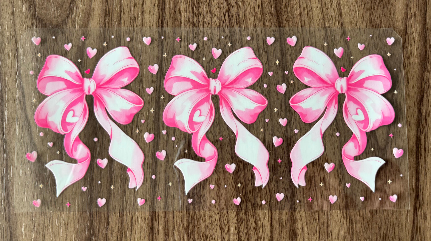 Pink Bows Cup Wrap