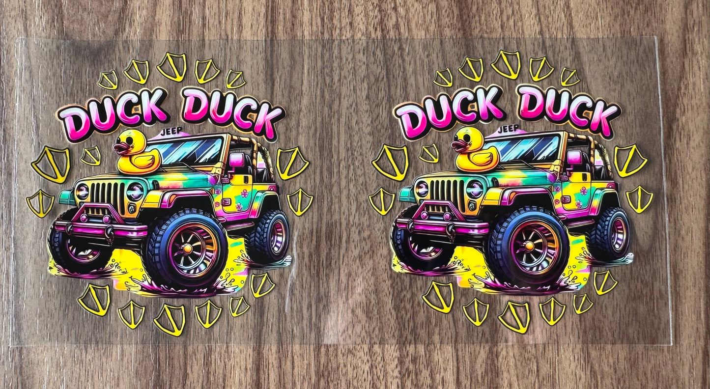 Duck Duck Car Decal Sheet