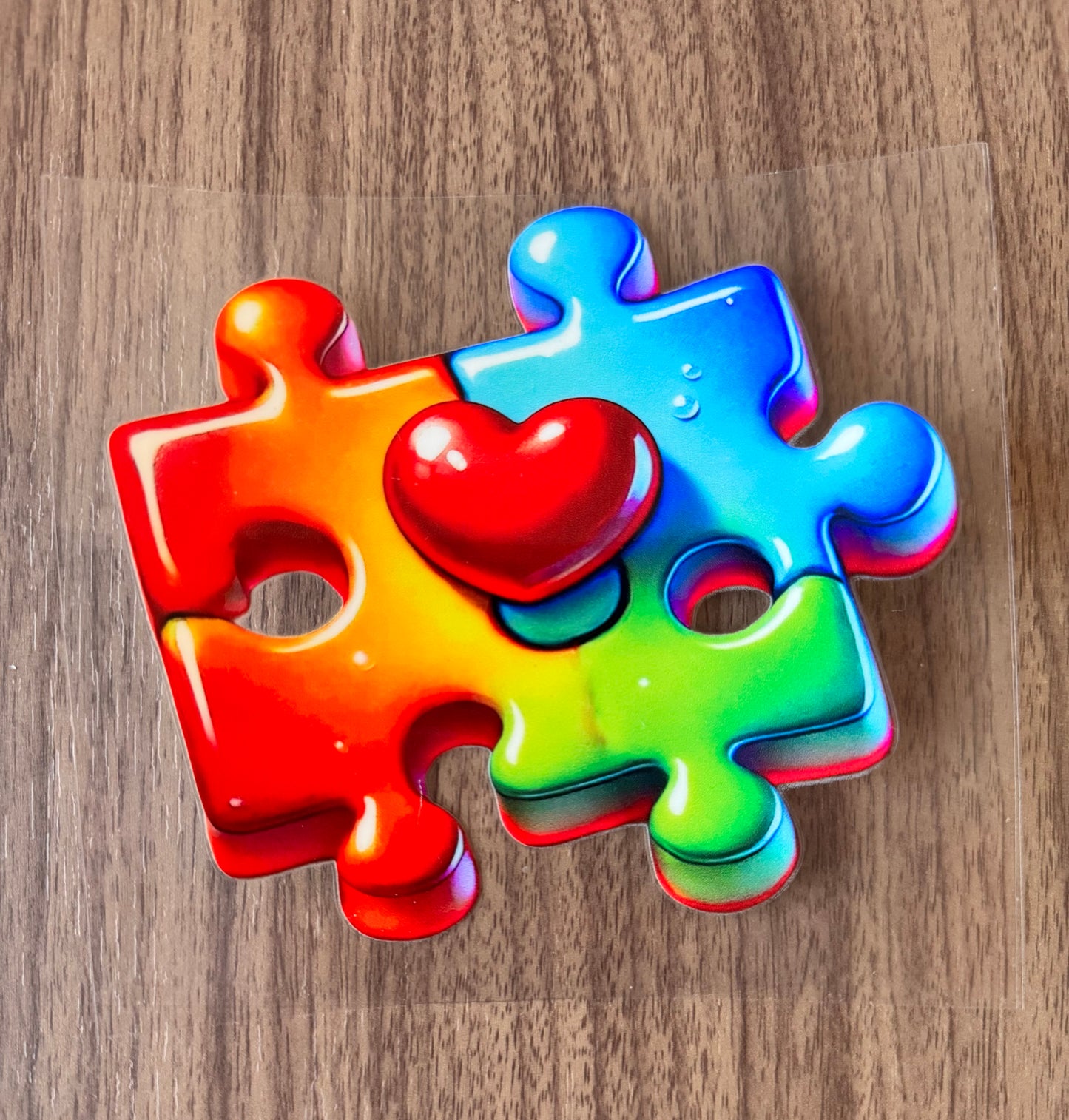 Puzzle Piece Heart Decal