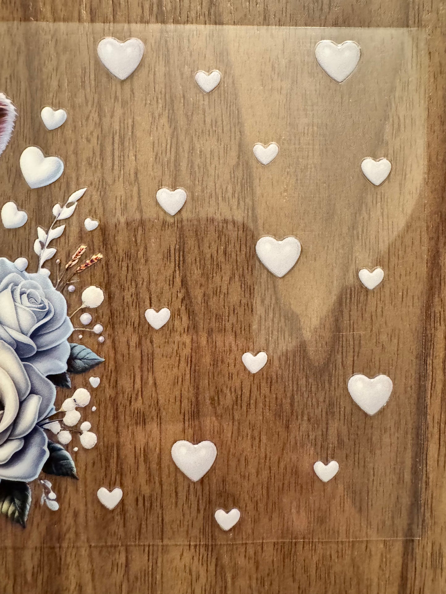 White Heart Cow Cup Wrap