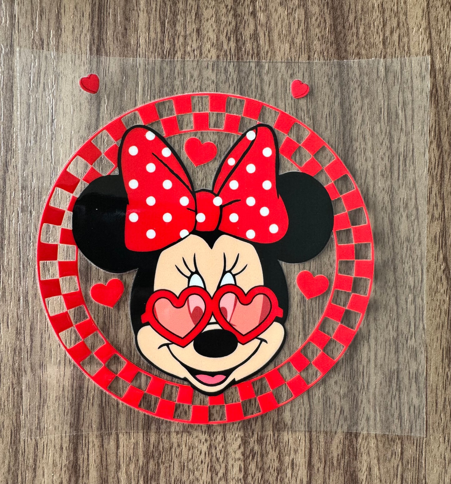 Hearts Girl Mouse Decal