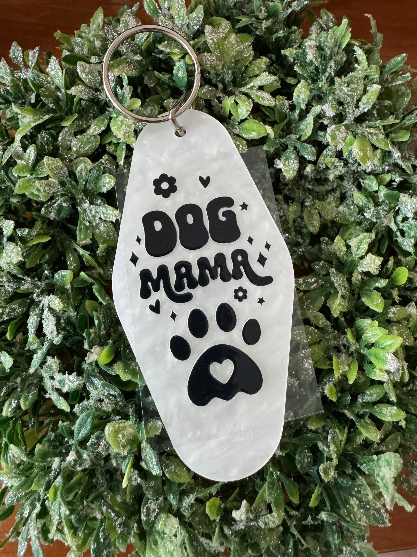 Dog Mama Keychain Decal