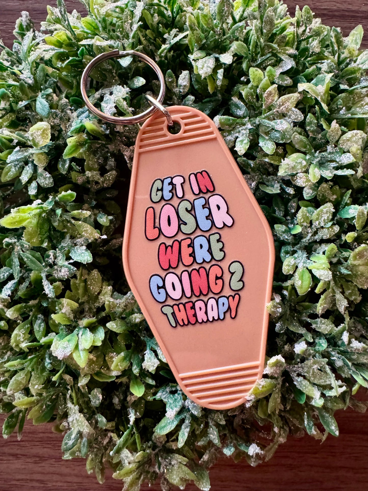 Going to Therapy Keychain