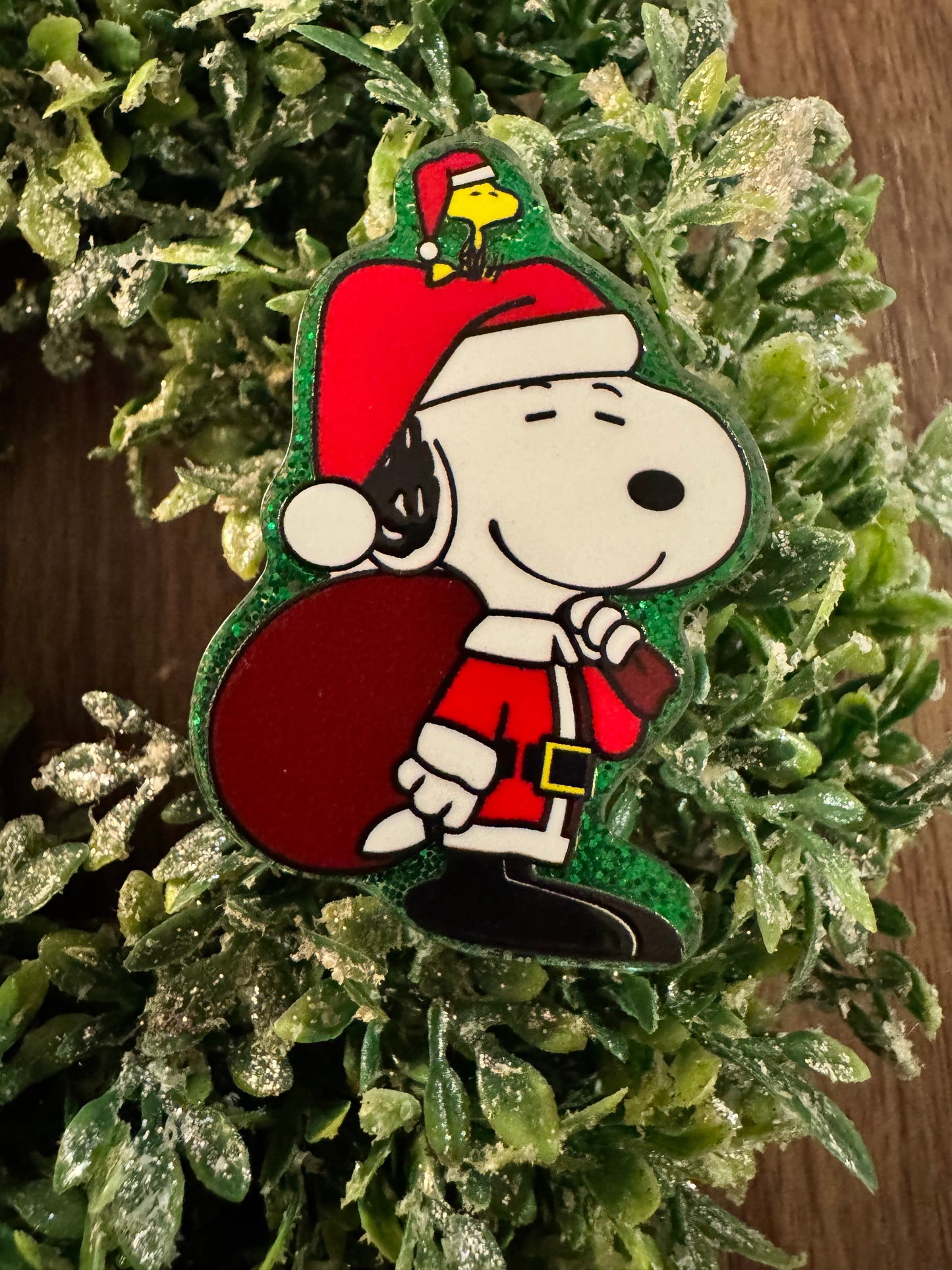 Santa White Peanut Dog Acrylic