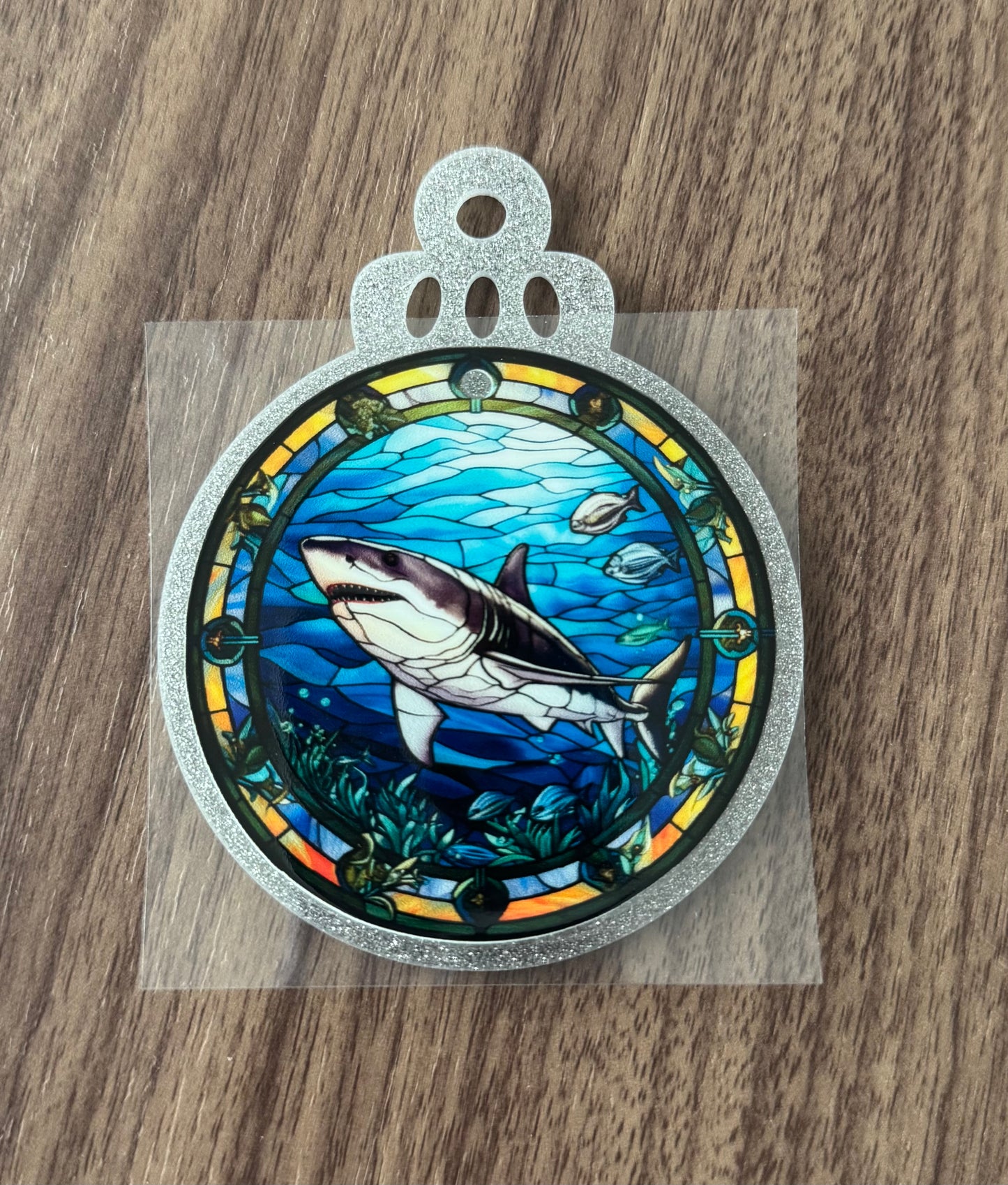 Great White Circle Decal