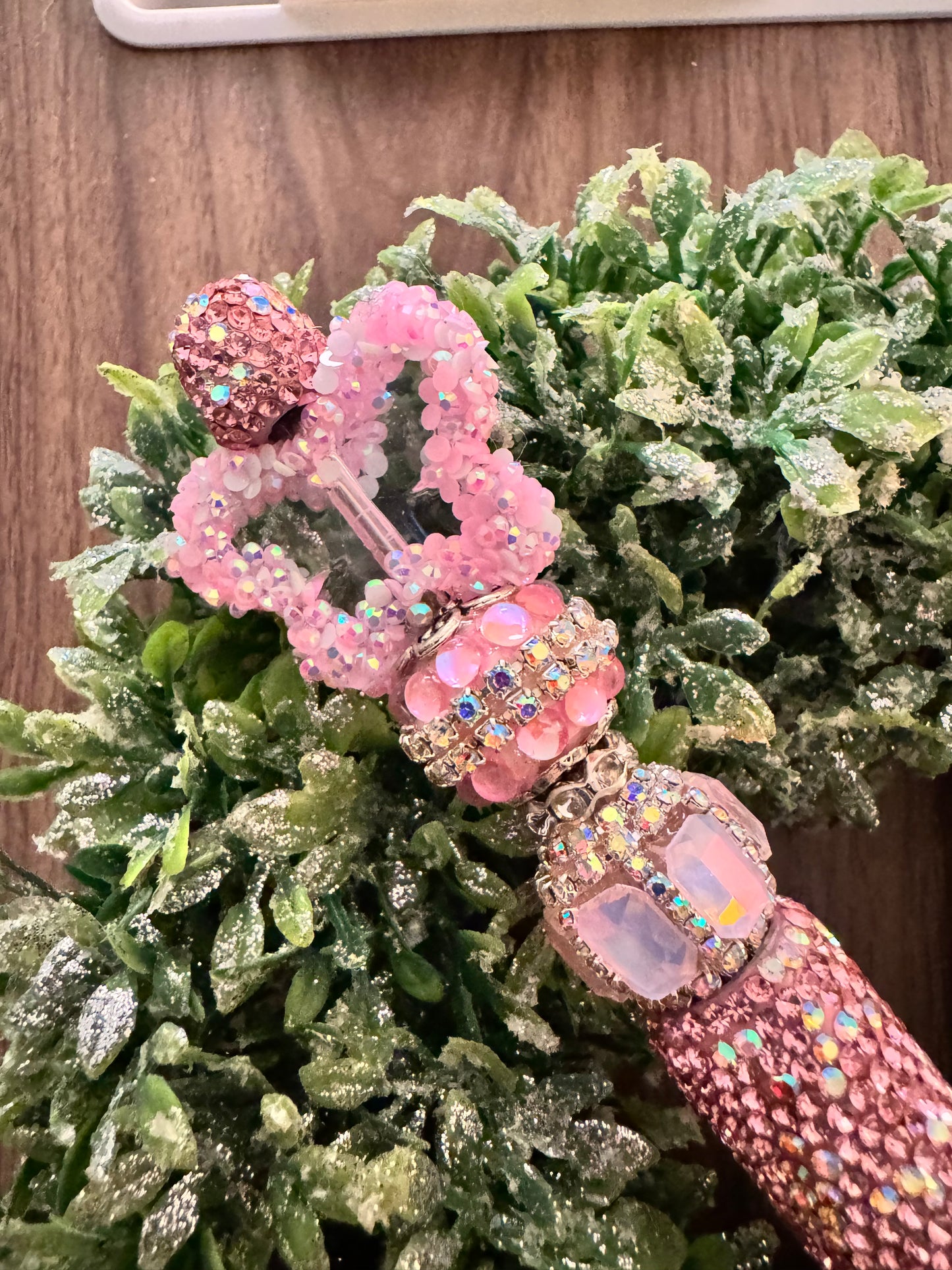 Pink Rhinestone Butterfly Fancy Pen