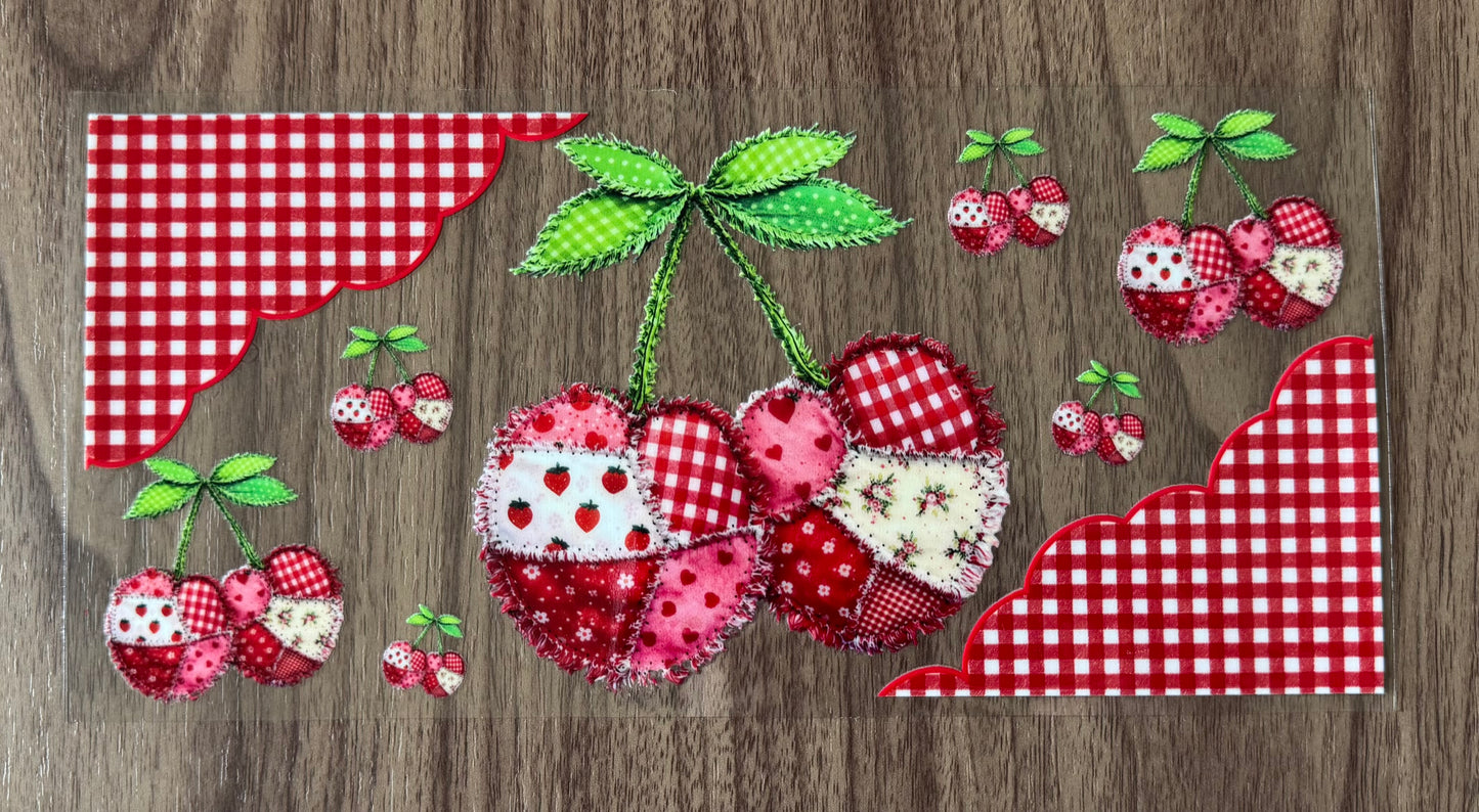Patchwork Cherries Cup Wrap