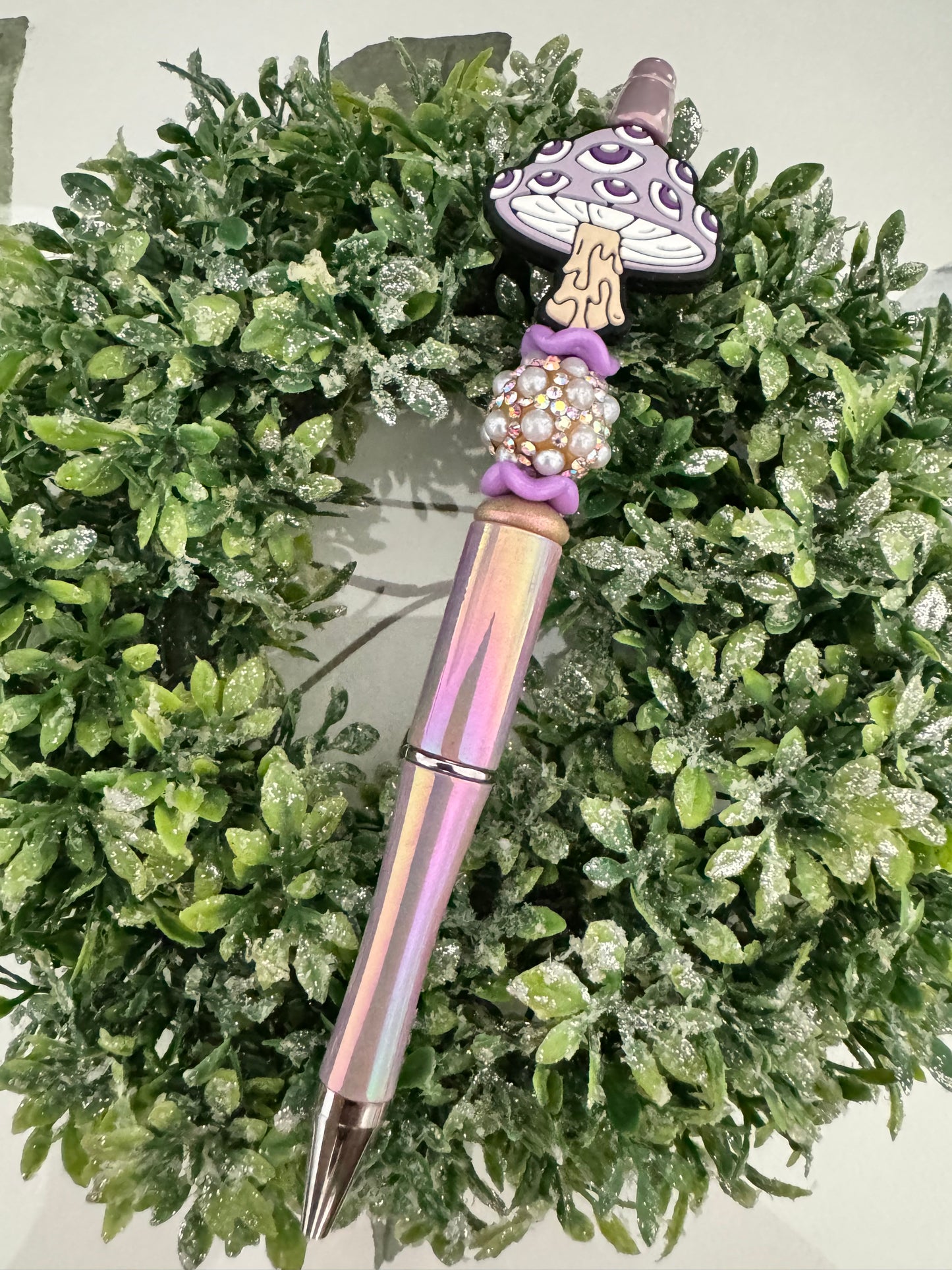 Purple Groovy Mushroom Pen