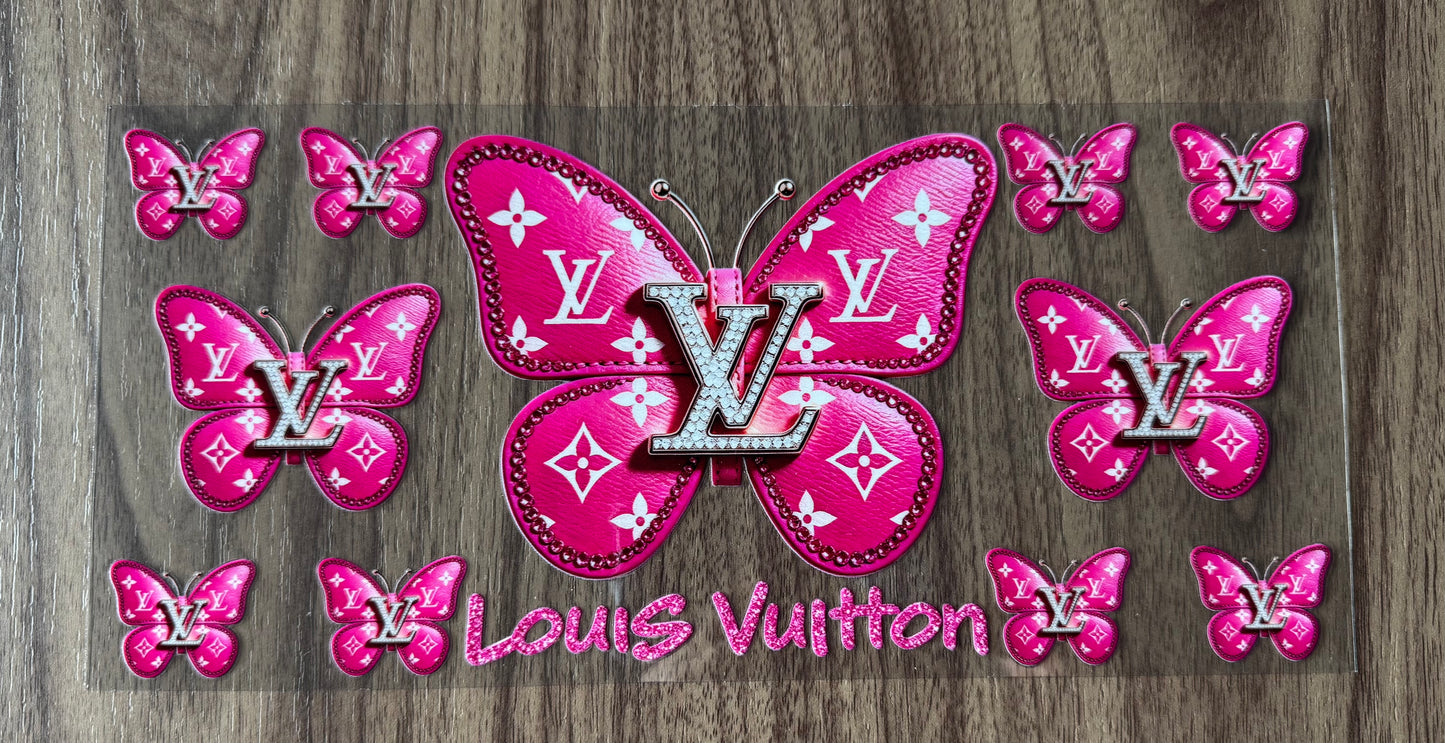 Hot Pink Loo Boujee Butterfly Cup Wrap