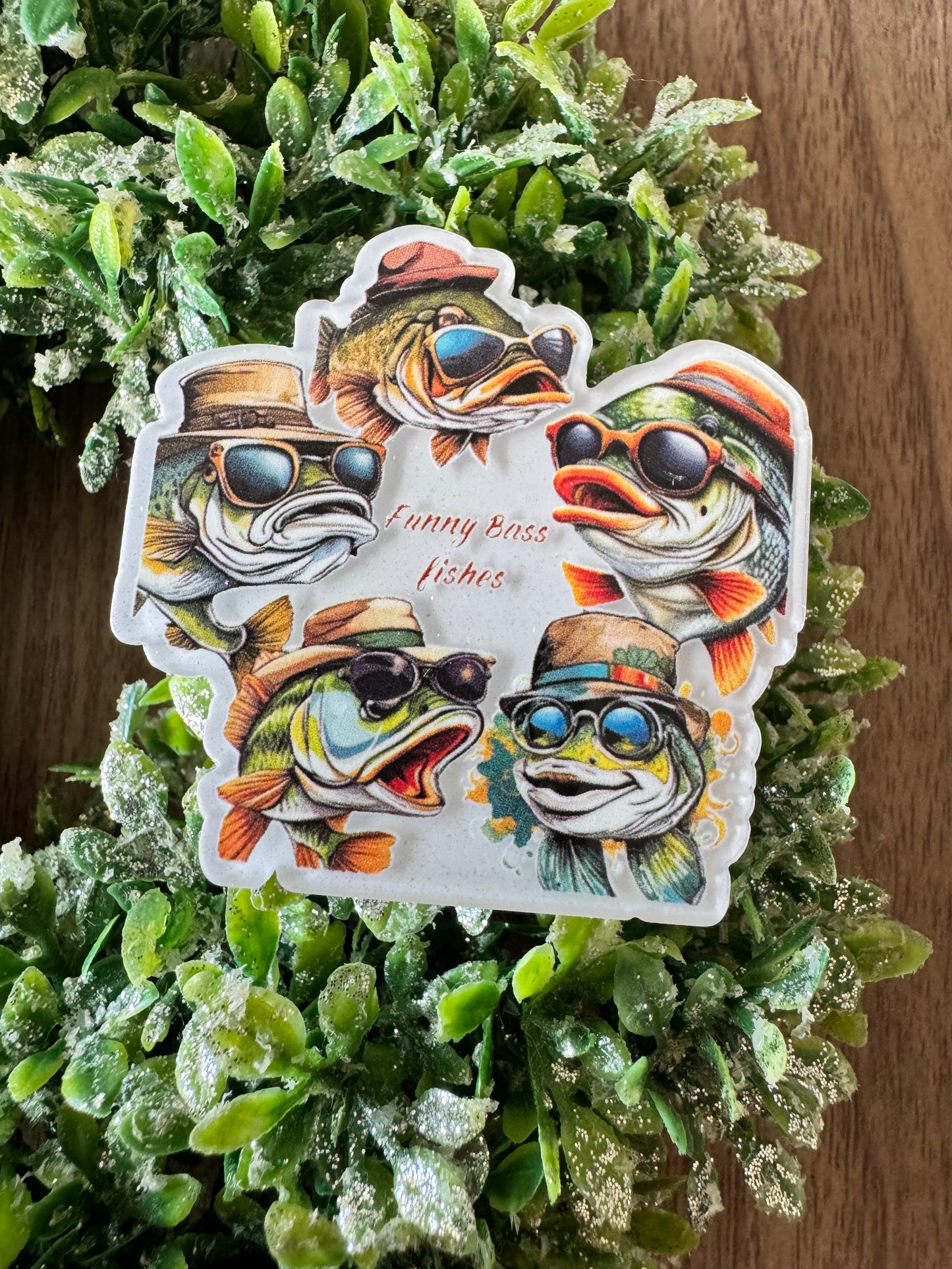 Funny Bass Fishes Acrylic