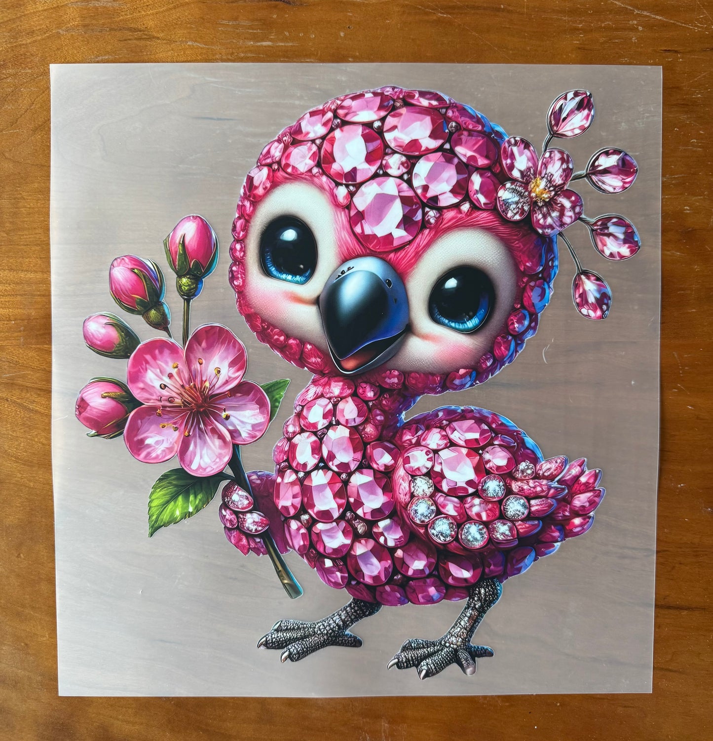 Bejeweled Flamingo Transfer