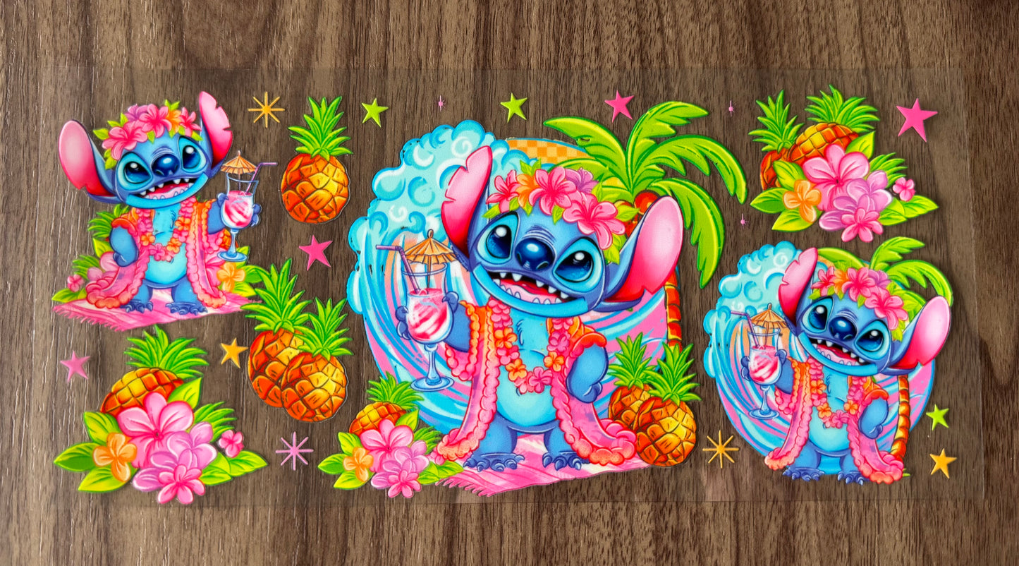 Tropical Blue Alien Cup Wrap