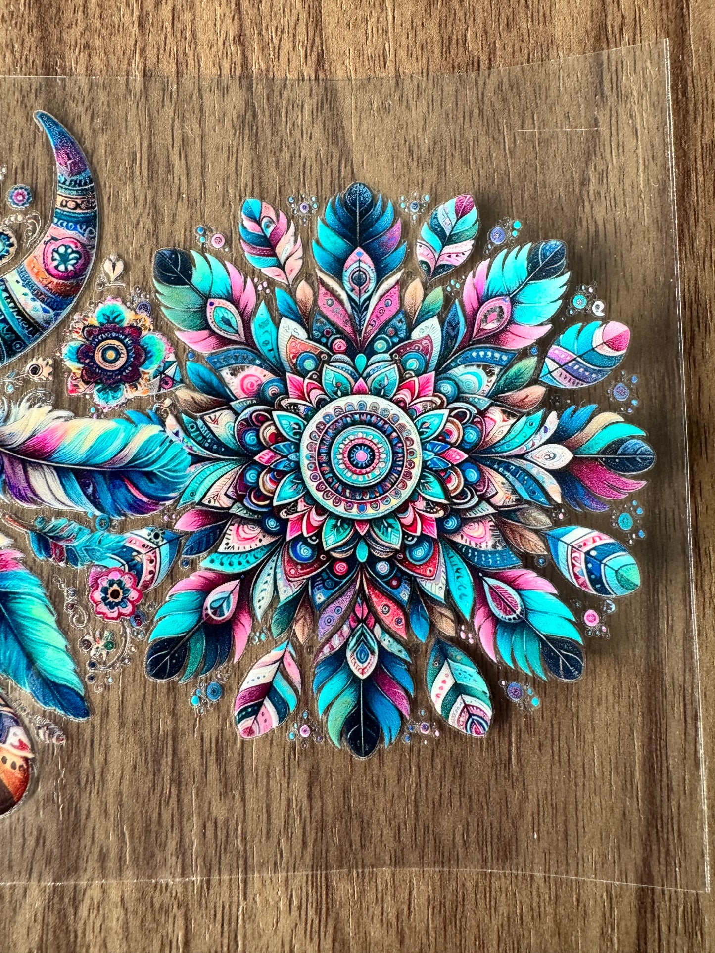 Blue Western Bull Skull Cup Wrap