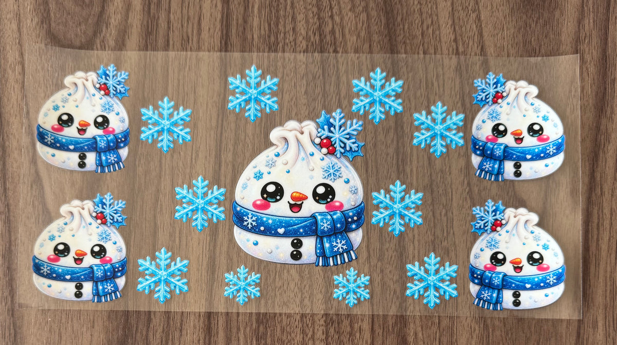 Snowman Dumpling Cup Wrap