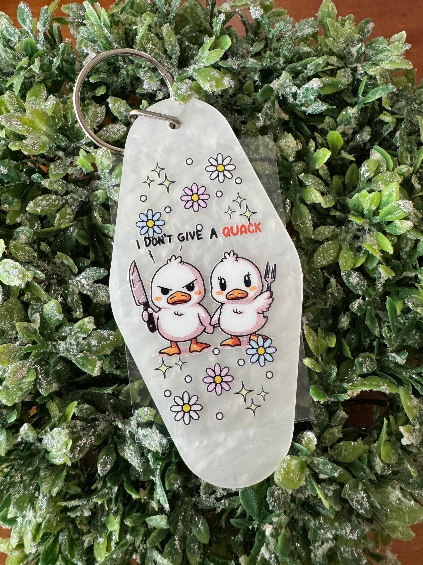 Don’t Give a Quack Keychain Decal
